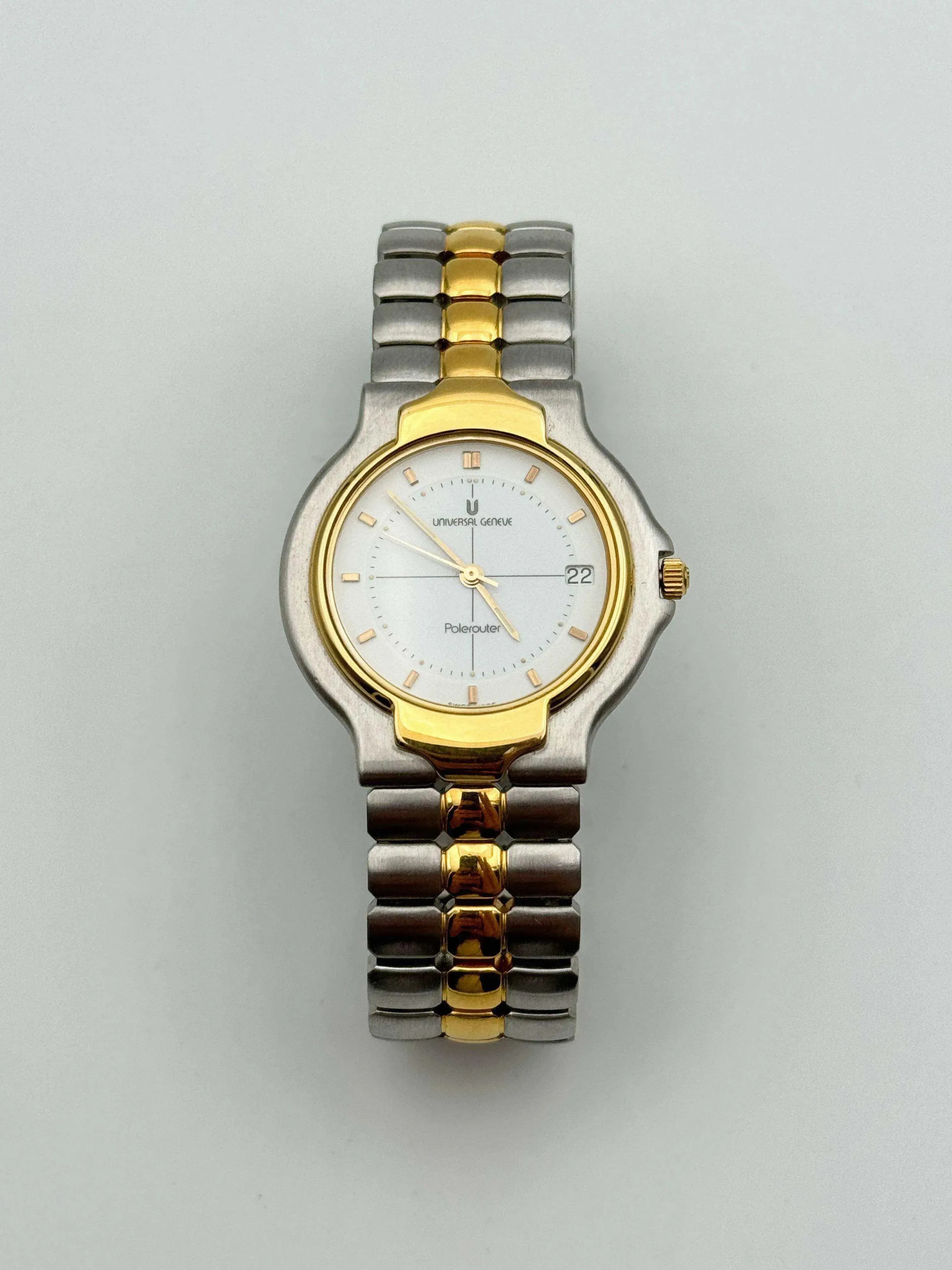 Universal Genève - Polerouter Or & Acier Quartz - 1980s - Atelier Victor
