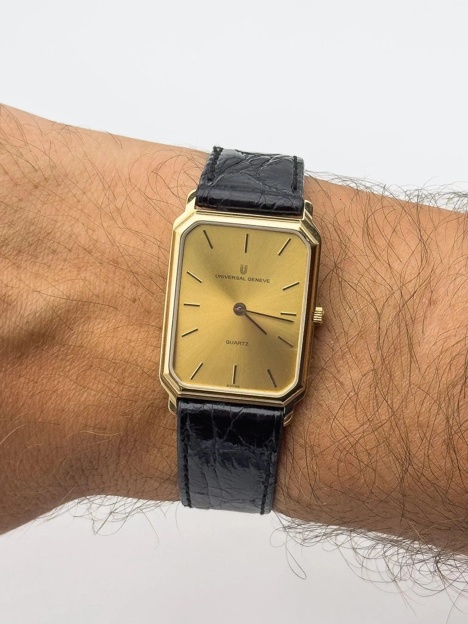 Universal Genève - Tank Allongée - NOS - 1980s - Atelier Victor Paris - Vintage Watch Shop Dubai