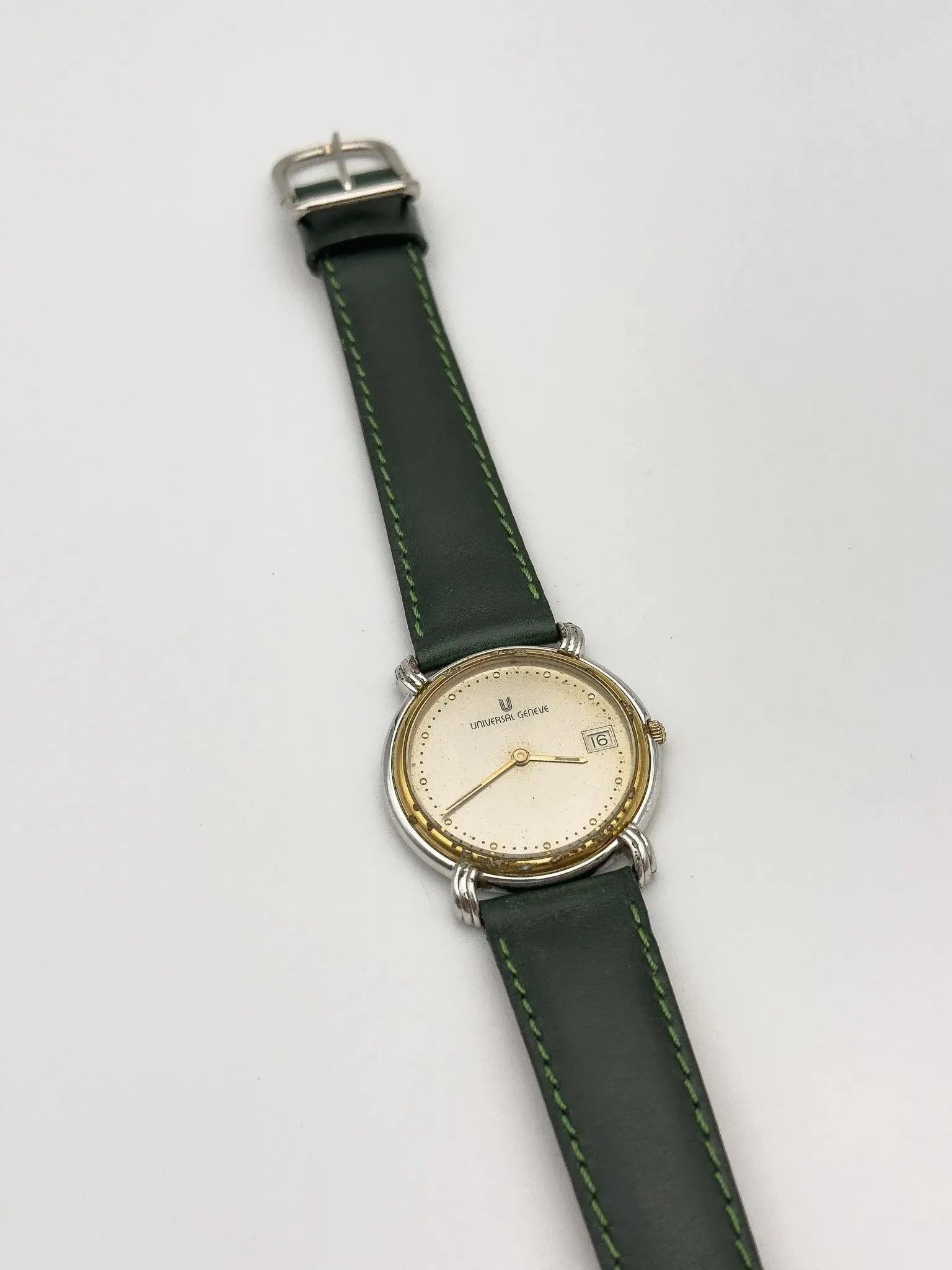 Universal Genève - Tear Drop Lugs Acier Or - 1980s - Atelier Victor Paris - Vintage Watch Shop Dubai
