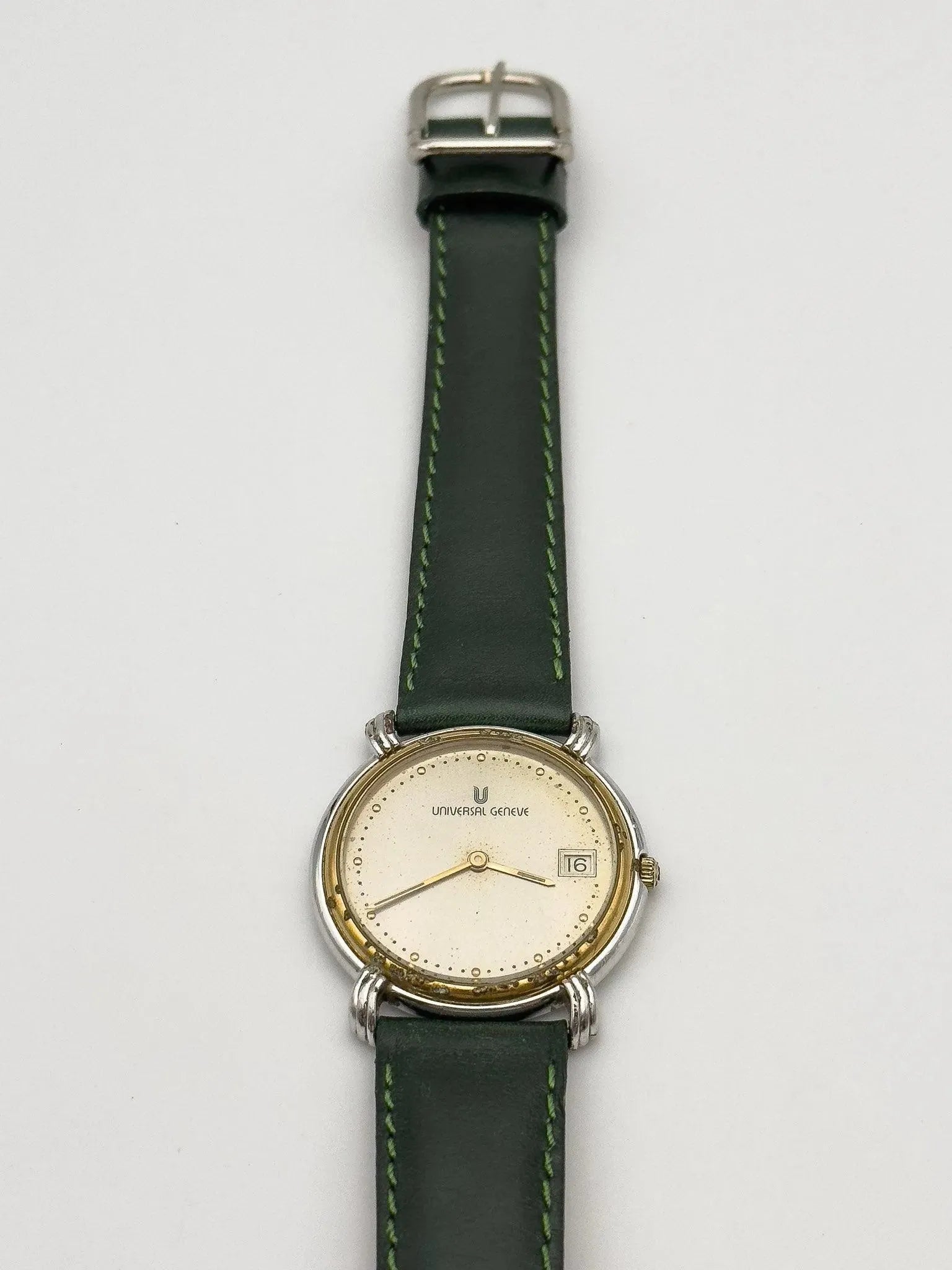 Universal Genève - Tear Drop Lugs Acier Or - 1980s - Atelier Victor Paris - Vintage Watch Shop Dubai