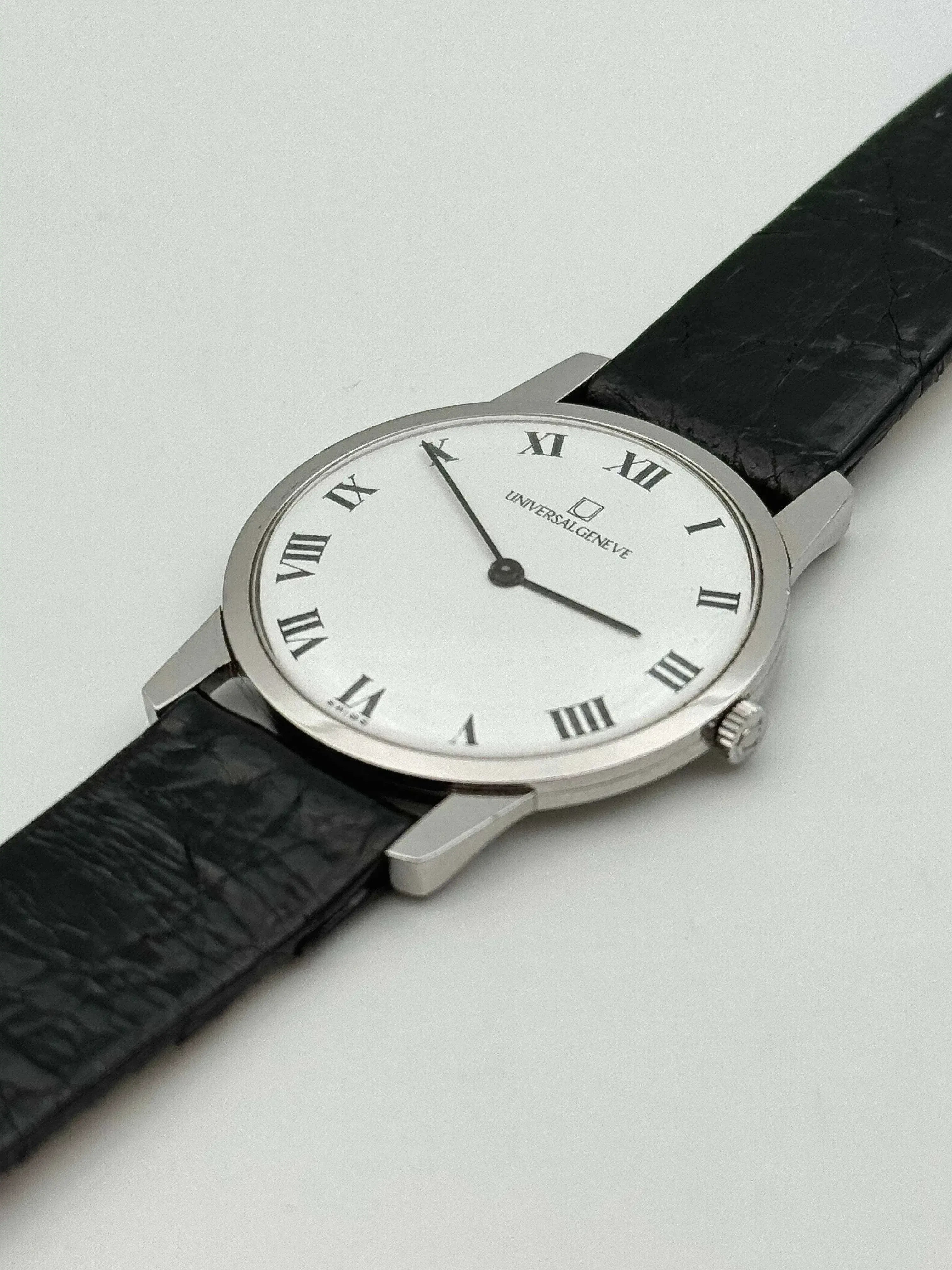 Universal Genève - Ultra plat Cadra Romain Cadran Blanc - 1970s - Atelier Victor