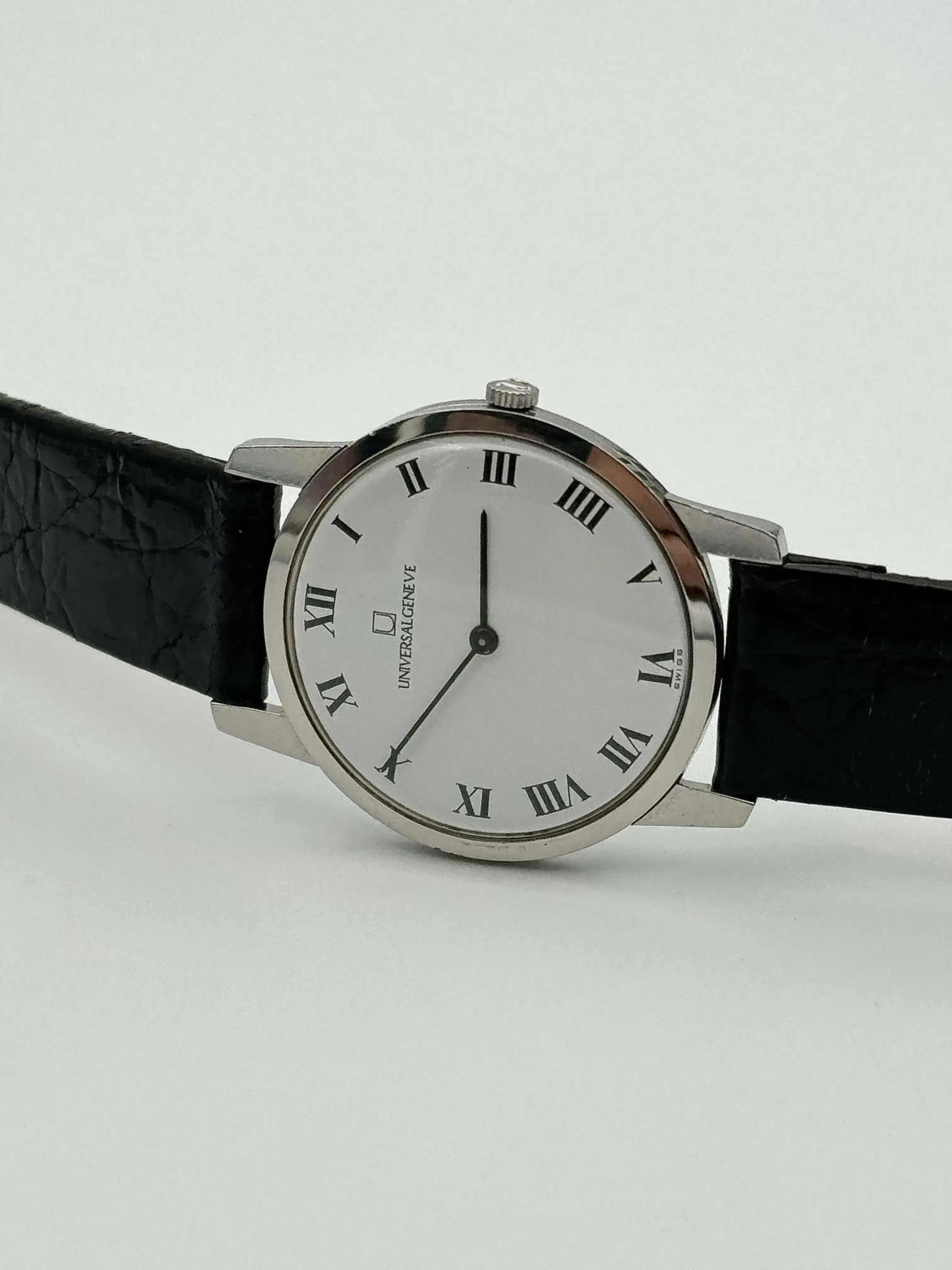 Universal Genève - Ultra plat Cadra Romain Cadran Blanc - 1970s - Atelier Victor