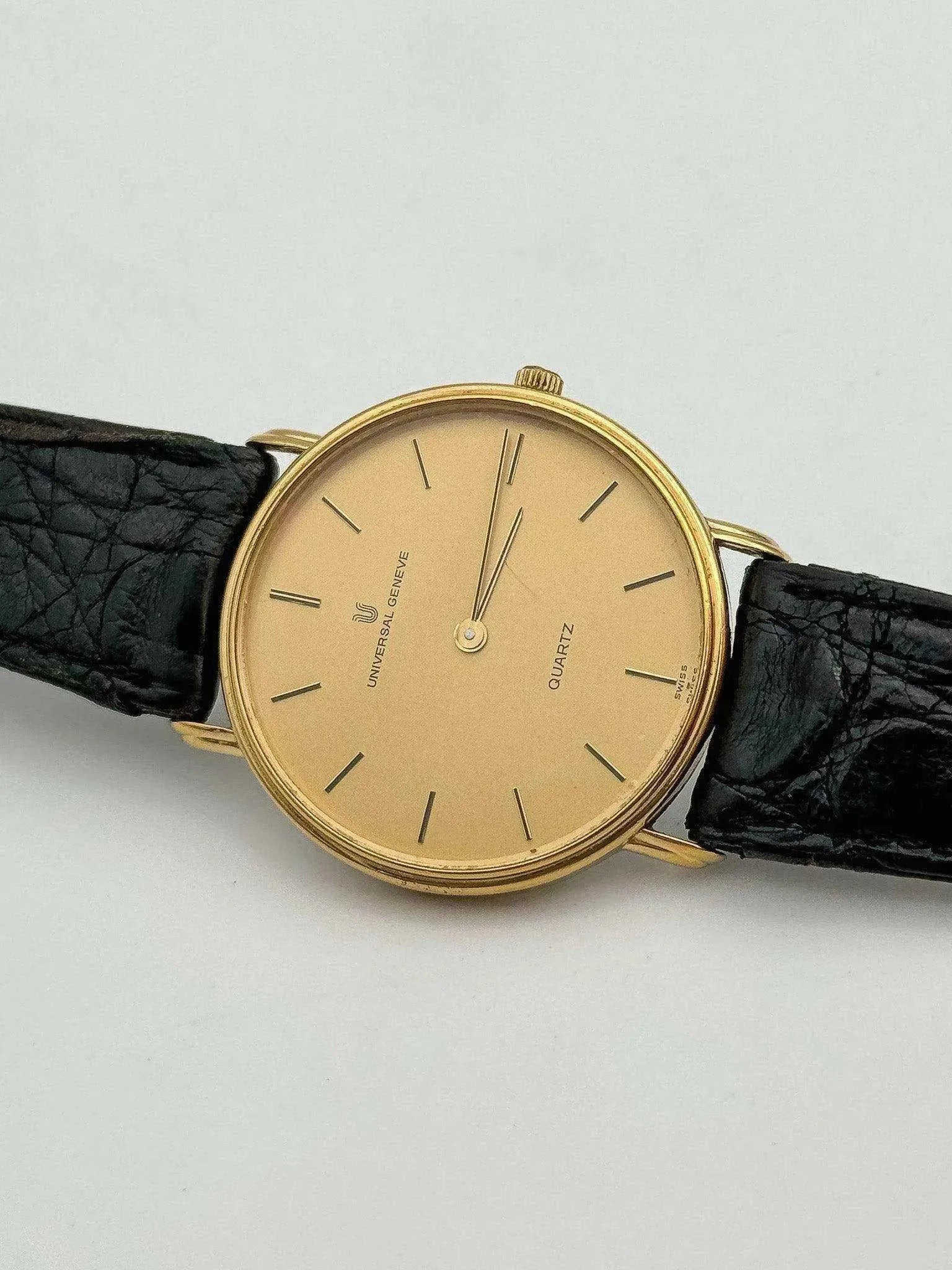 Universal Genève - Ultra Slim Gold Quartz - 1980s - Atelier Victor - Vintage Shop