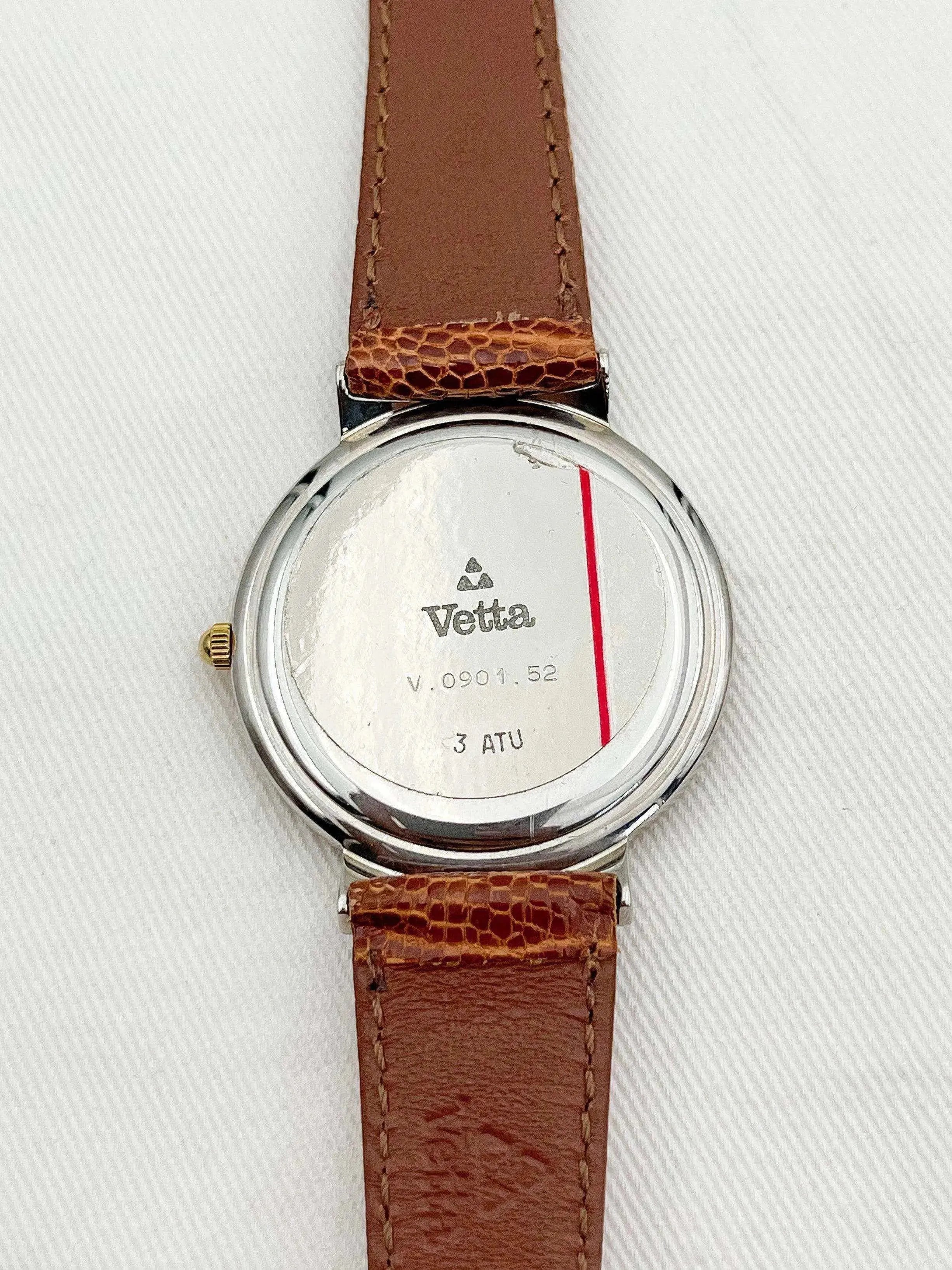 Vetta - Gold and Steel Dial - 1980s - Atelier Victor Paris - Vintage Watch Shop Dubai