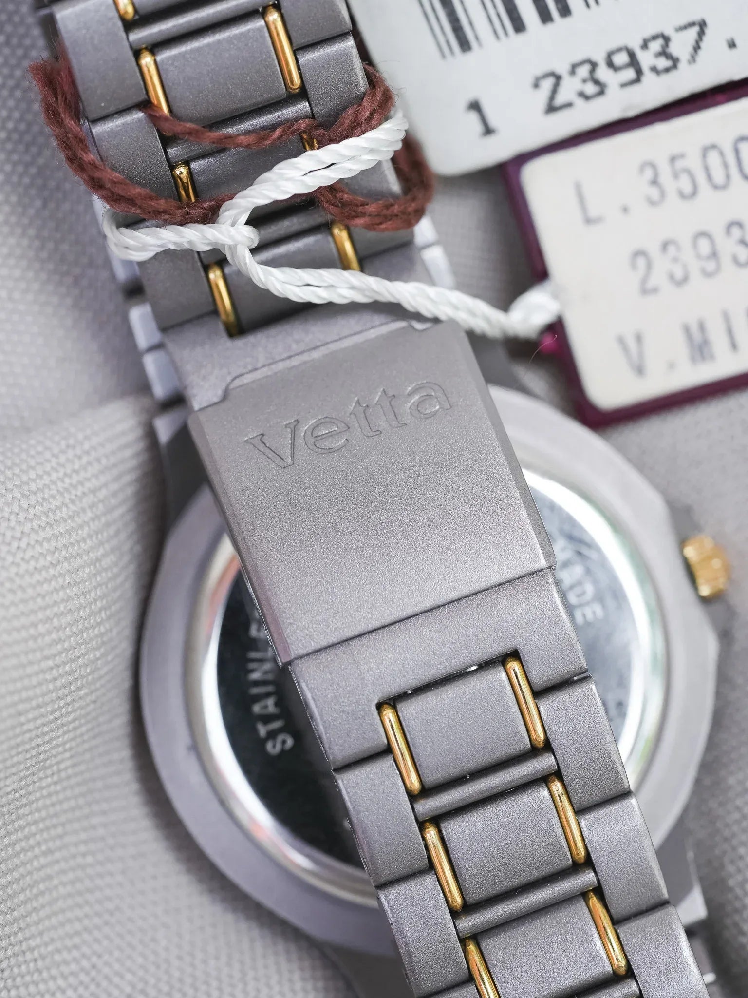 Vetta - Gris Anthracite Or - NOS - Boite & Papier - 1990s - Atelier Victor