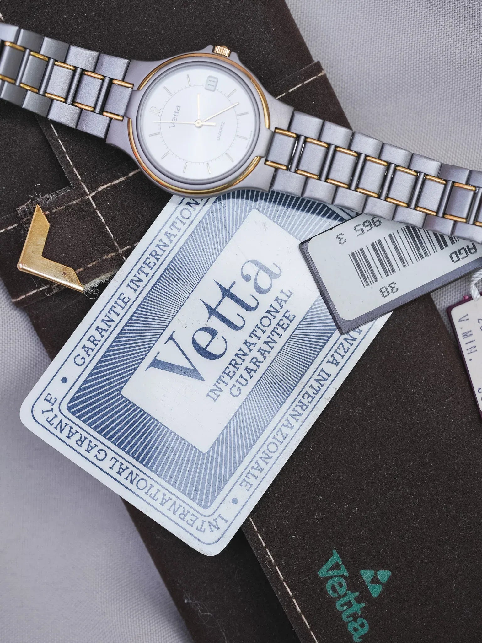 Vetta - Gris Anthracite Or - NOS - Boite & Papier - 1990s - Atelier Victor - Vintage Shop