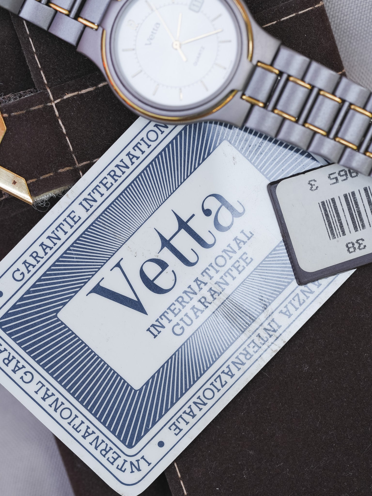 Vetta - Gris Anthracite Or - NOS - Boite & Papier - 1990s - Atelier Victor - Vintage Shop