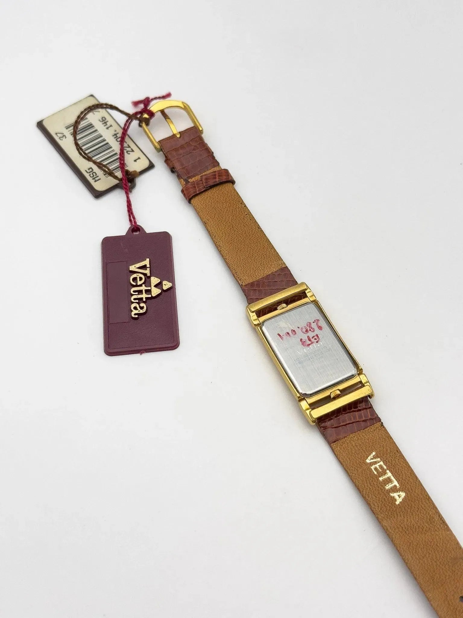 Vetta - Tank Dual Time Gold - NOS - 1990's - Atelier Victor Paris - Vintage Watch Shop Dubai