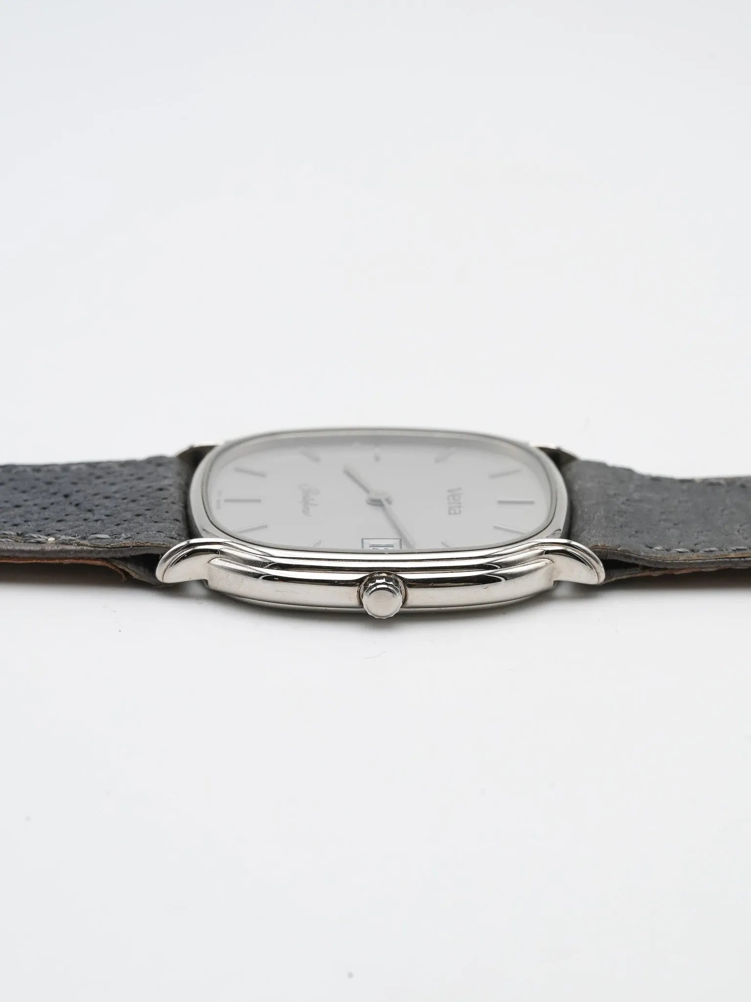 Vetta - Tonneau Acier Cadran Gris - NOS - 1980S - Atelier Victor Paris - Vintage Watch Shop Dubai