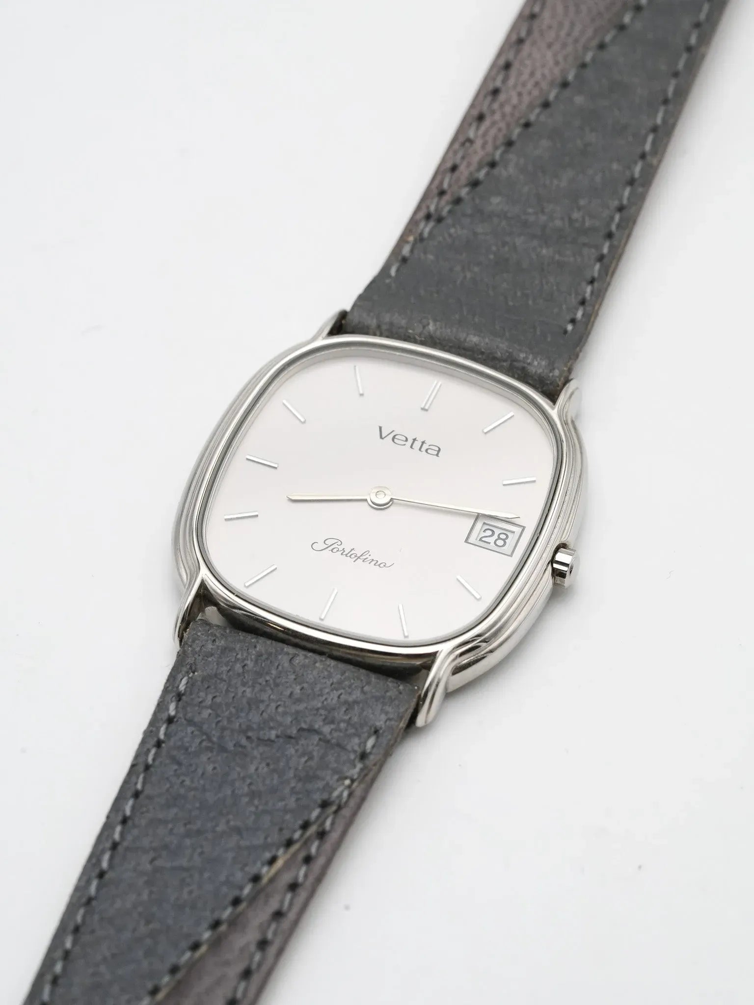 Vetta - Tonneau Acier Cadran Gris - NOS - 1980S - Atelier Victor - Vintage Shop