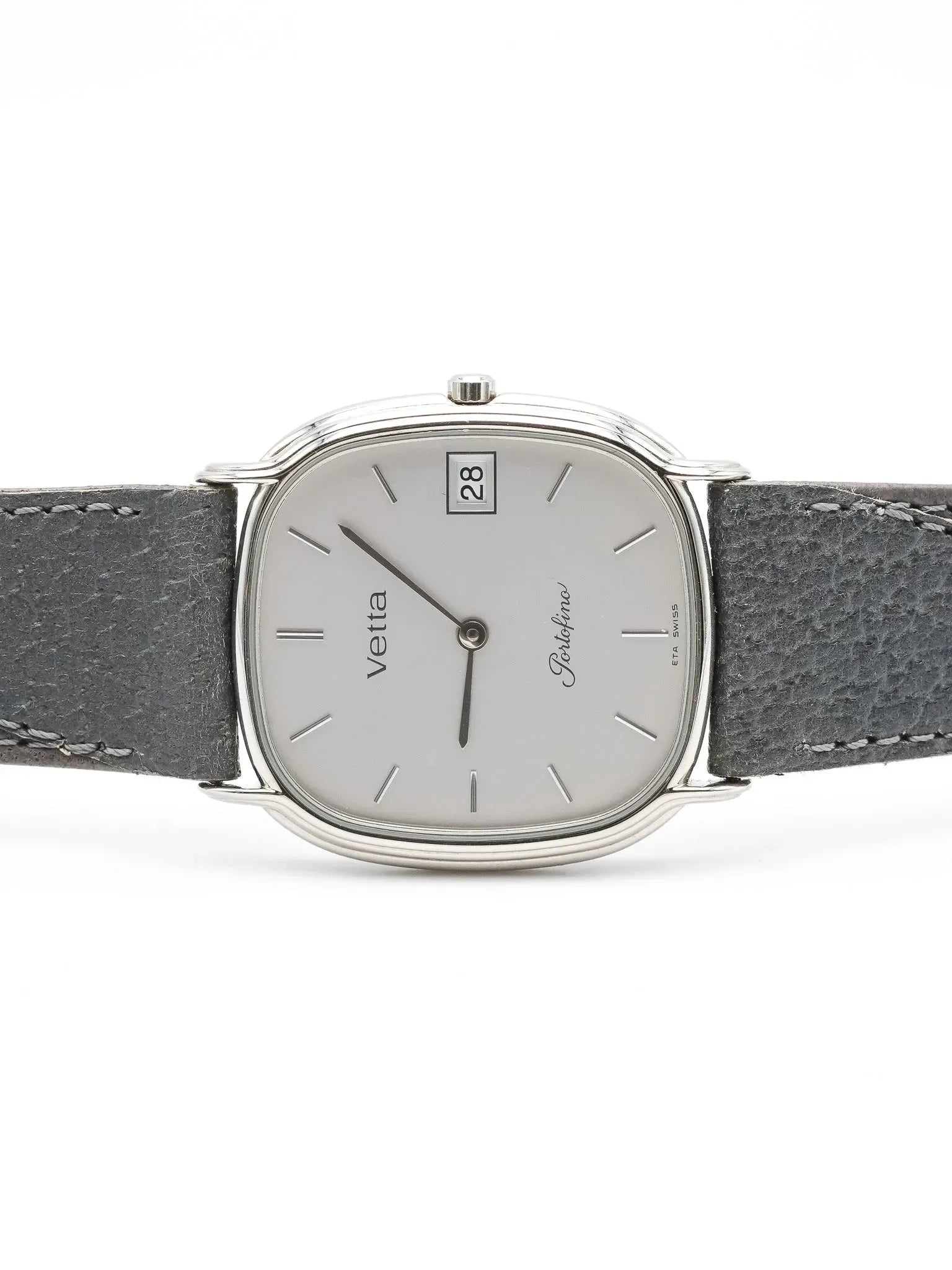 Vetta - Tonneau Acier Cadran Gris - NOS - 1980S - Atelier Victor - Vintage Shop