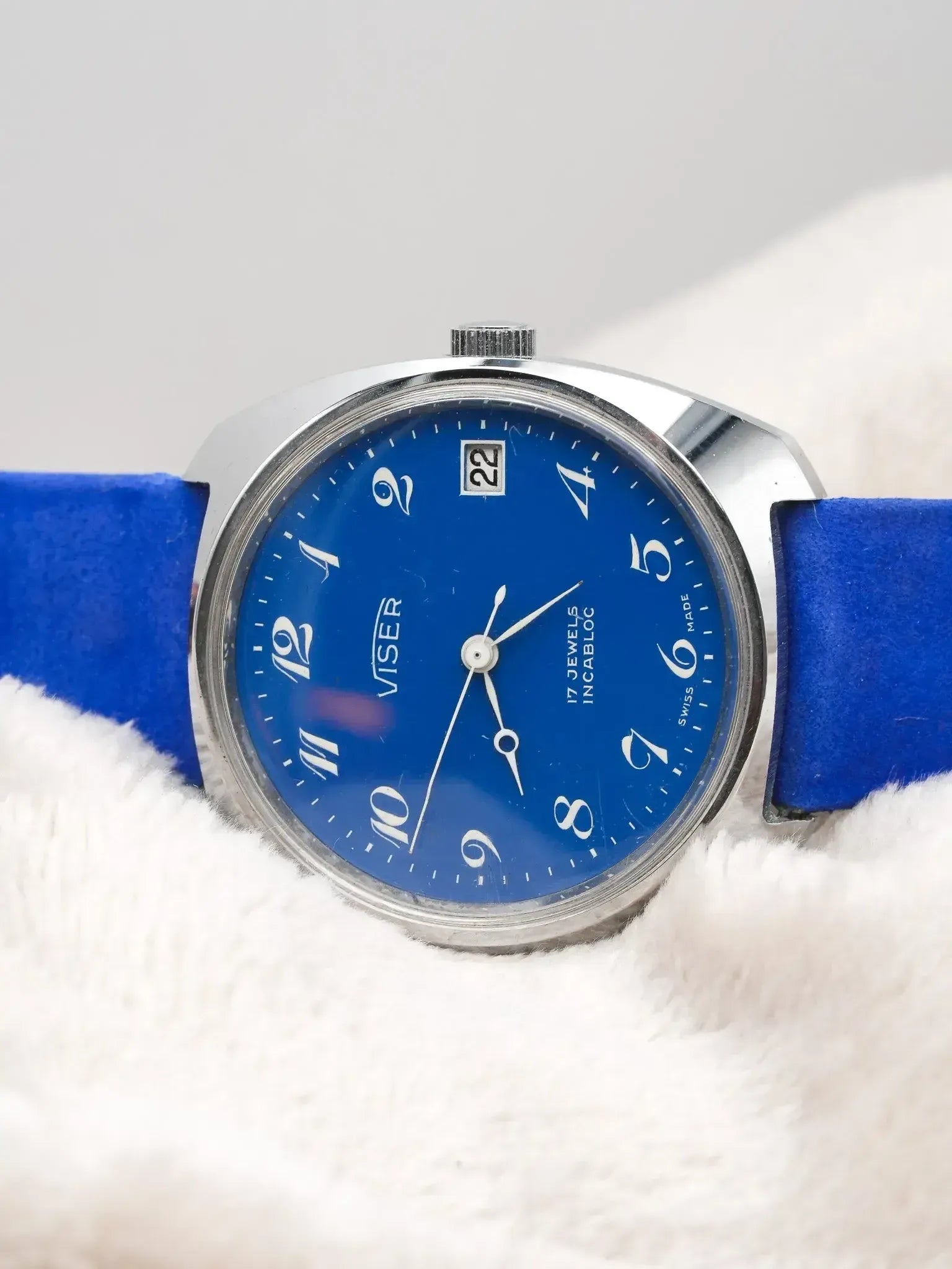 Viser - Incabloc Bleu Blanc Date - 1980s - Atelier Victor