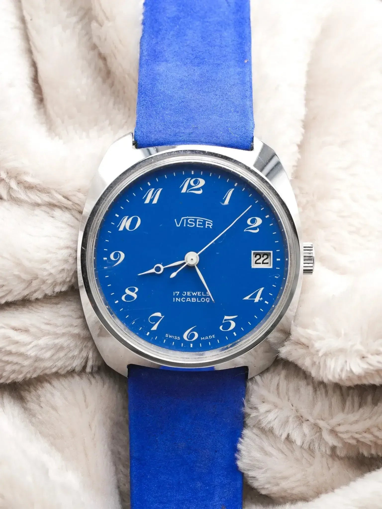 Viser - Incabloc Bleu Blanc Date - 1980s - Atelier Victor