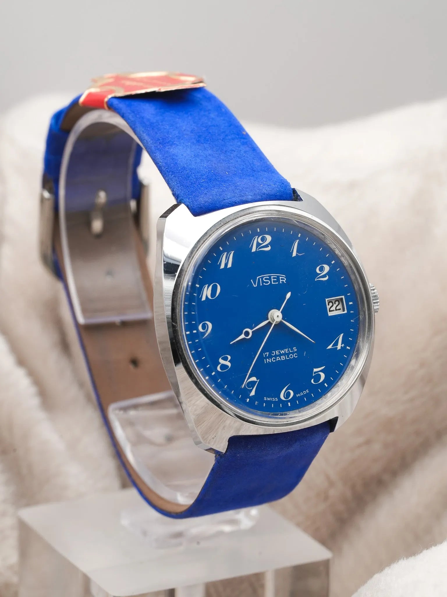 Viser - Incabloc Bleu Blanc Date - 1980s - Atelier Victor - Vintage Shop