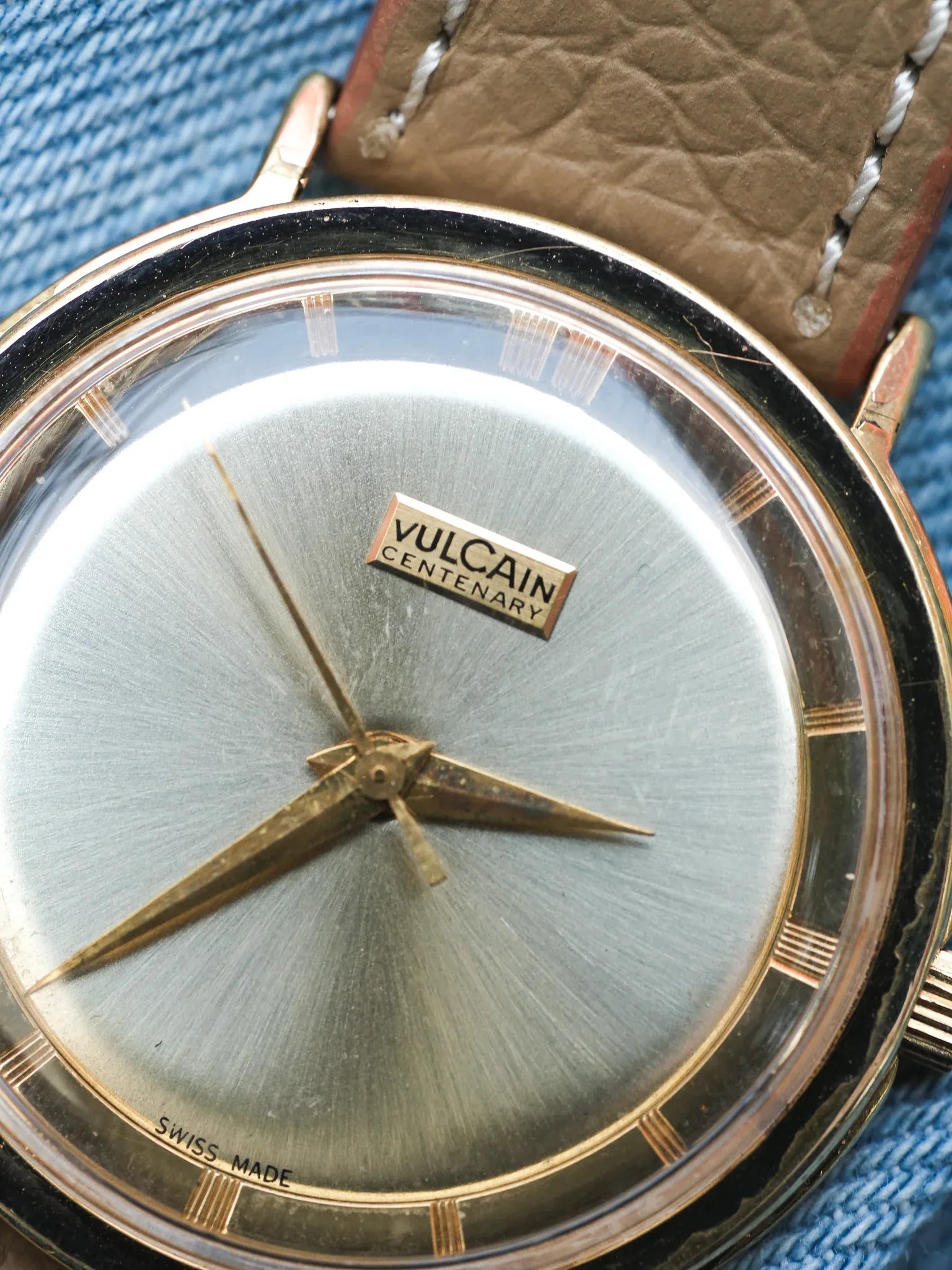 Vulcain - Panoramic Champagne plaqué or - 1960s - Atelier Victor