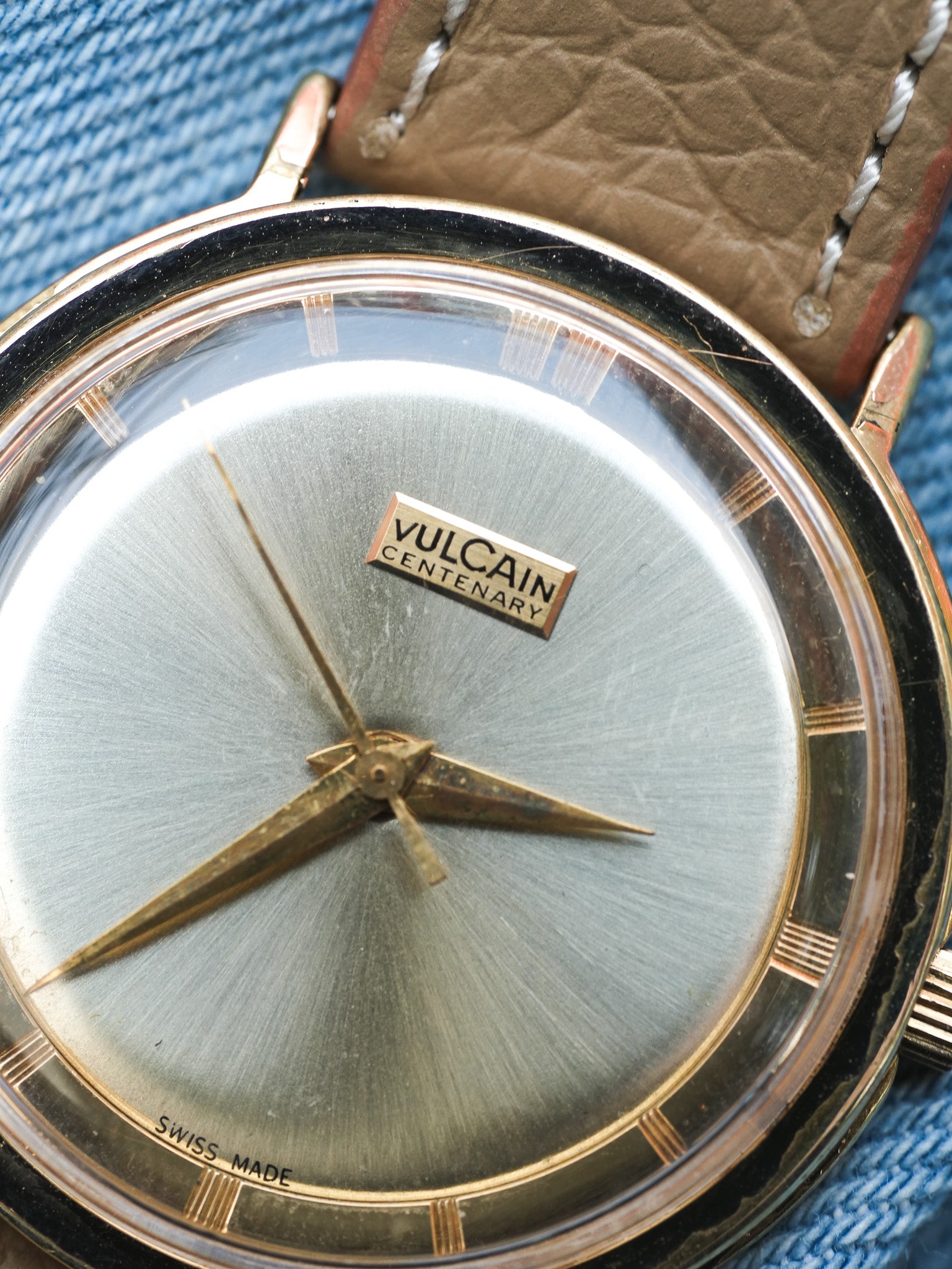 Vulcain - Panoramic Champagne plaqué or - 1960s - Atelier Victor - Vintage Shop