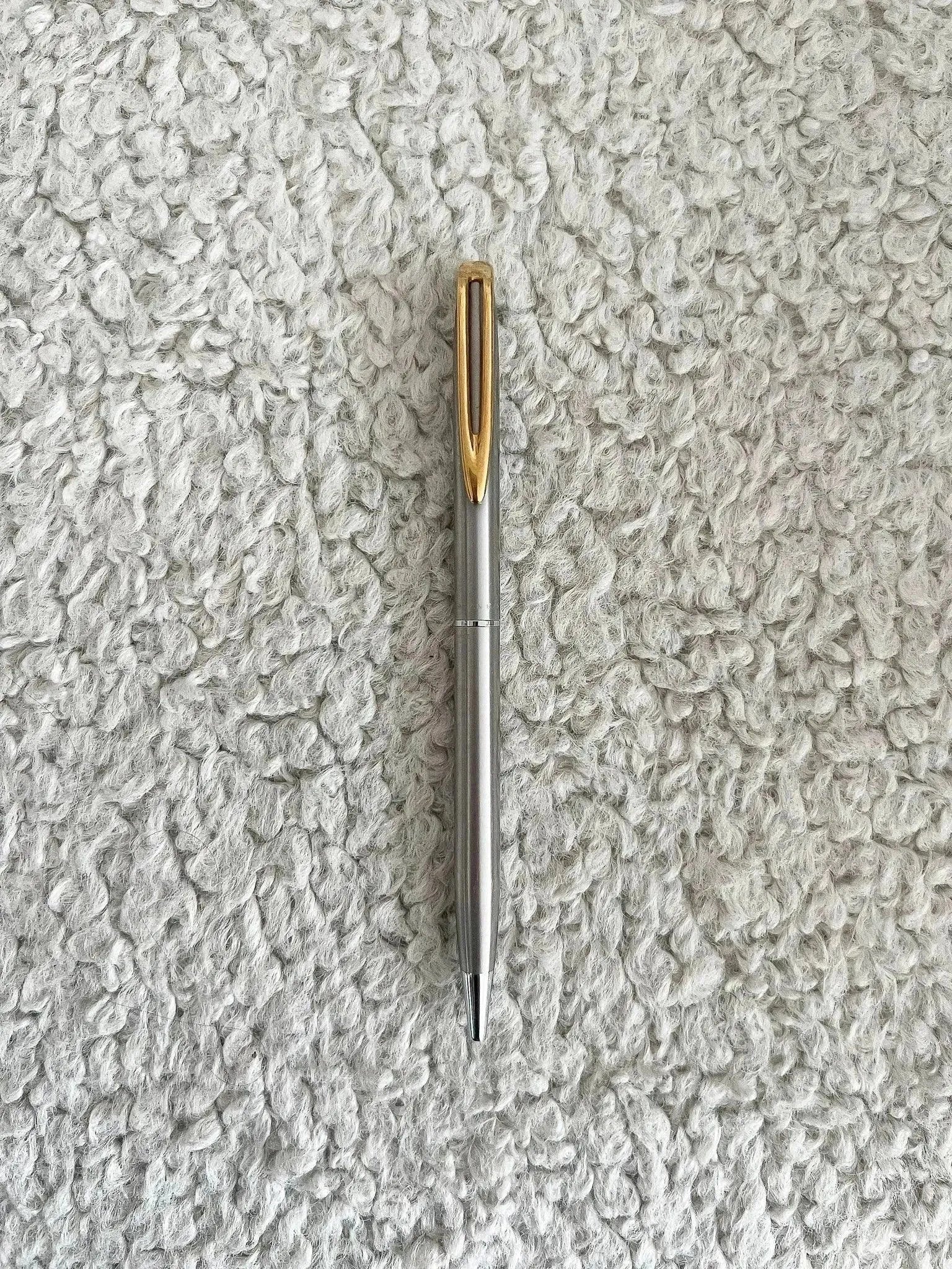Waterman - Stylo à bille Acier brossé or - Atelier Victor
