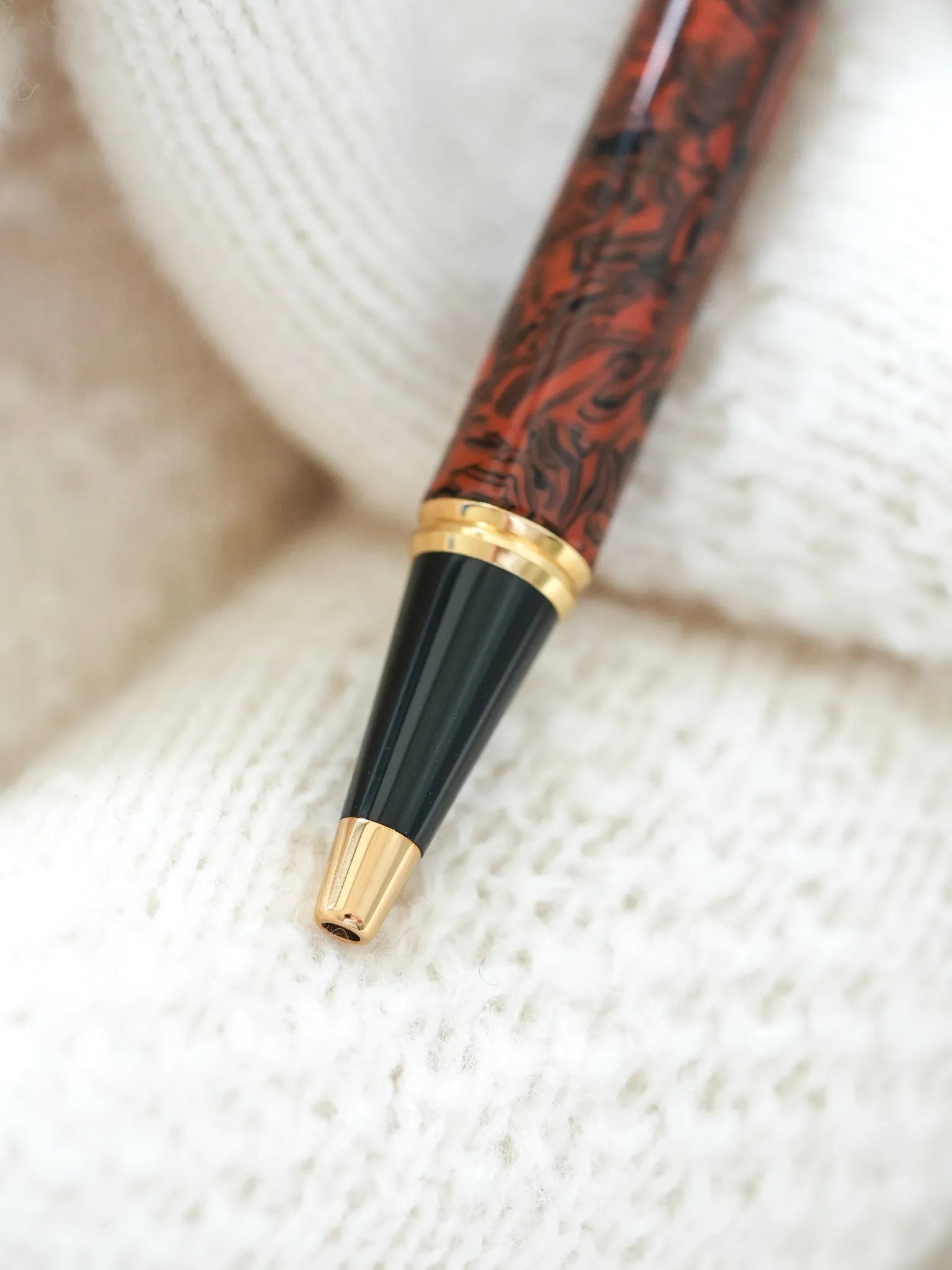 Waterman - Stylo à bille Man 200 Rhapsody Celluloïd Marron Marble - 1985 - Atelier Victor - Vintage Watch Shop