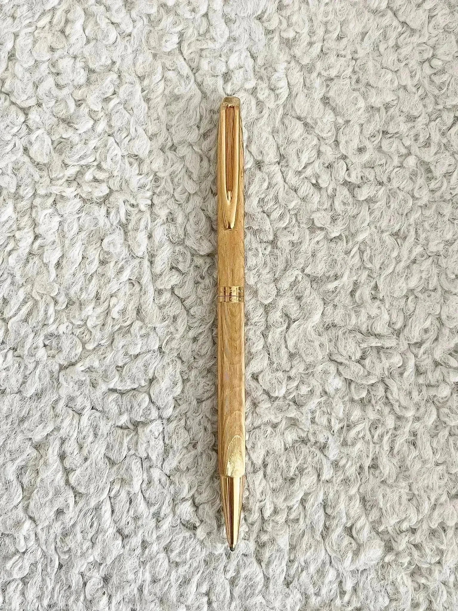 Waterman - Stylo à bille Or Tapissé - 1970s - Atelier Victor