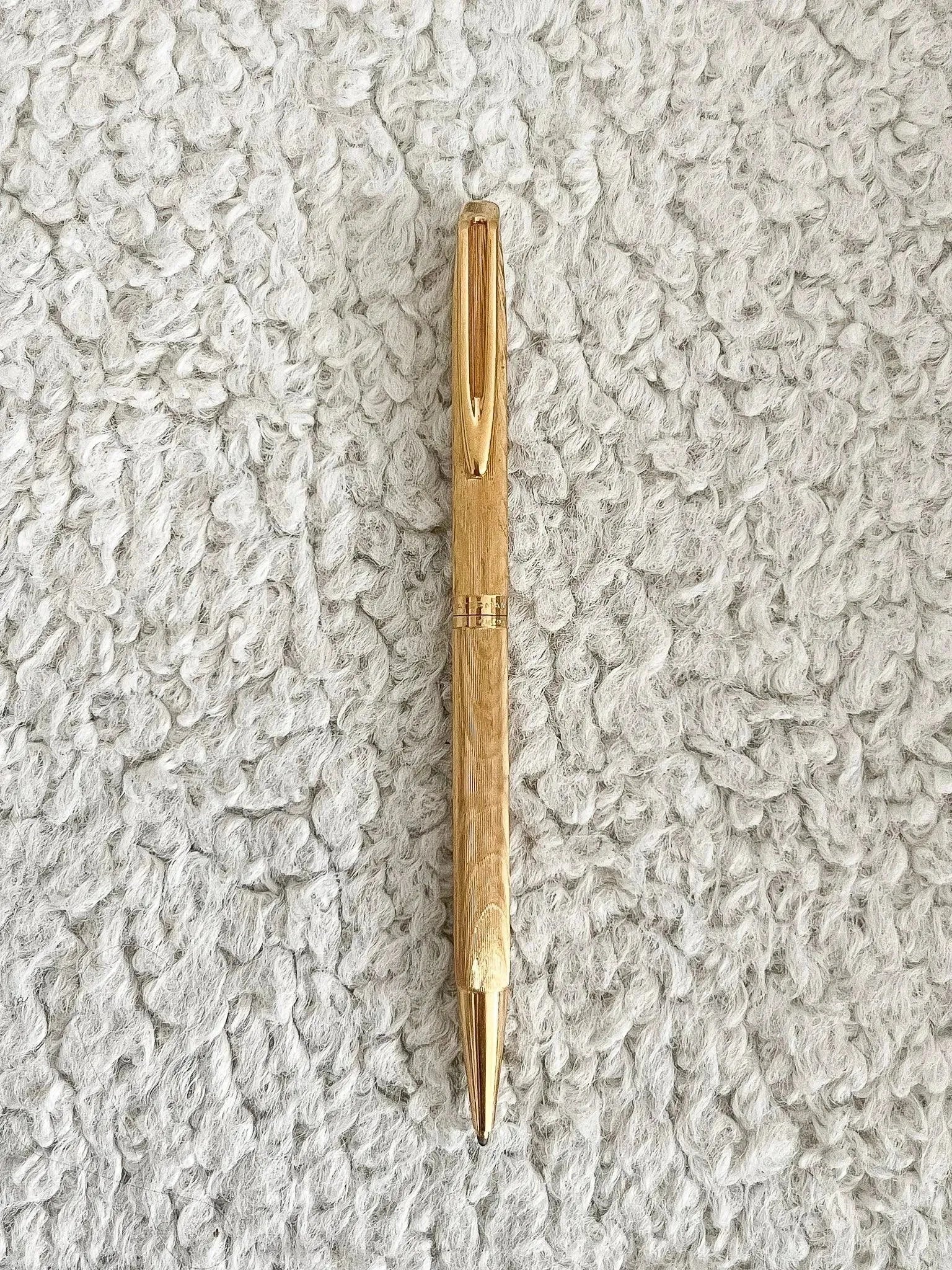Waterman - Stylo à bille Or Tapissé - 1970s - Atelier Victor