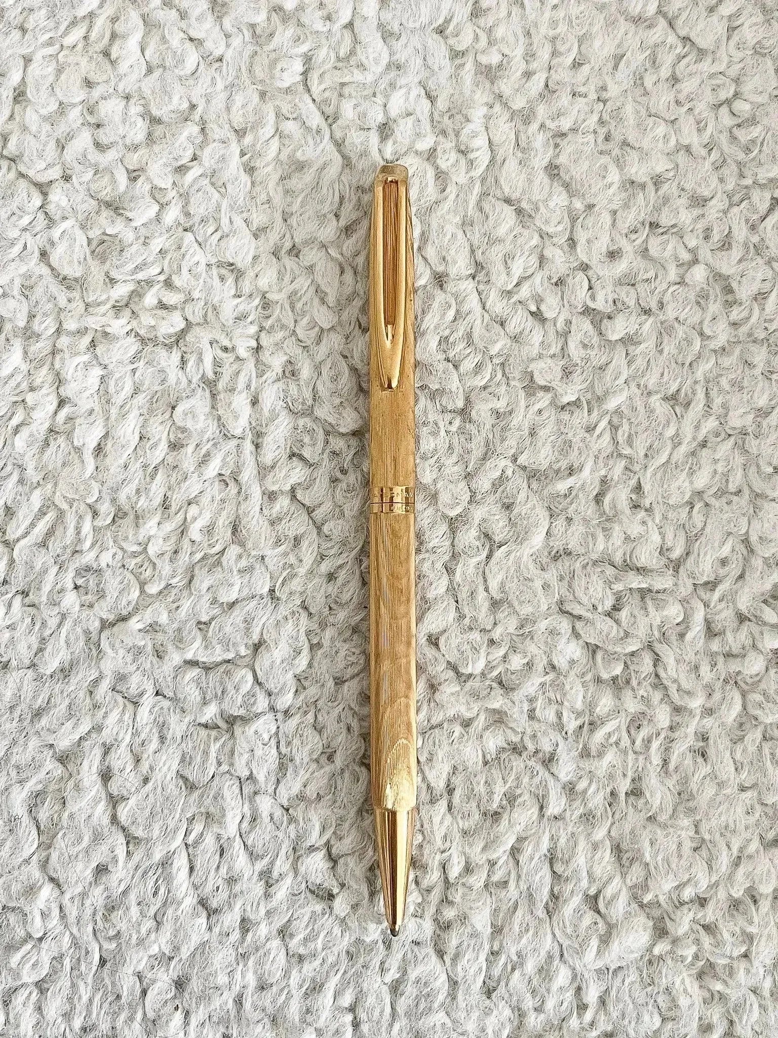 Waterman - Stylo à bille Or Tapissé - 1970s - Atelier Victor