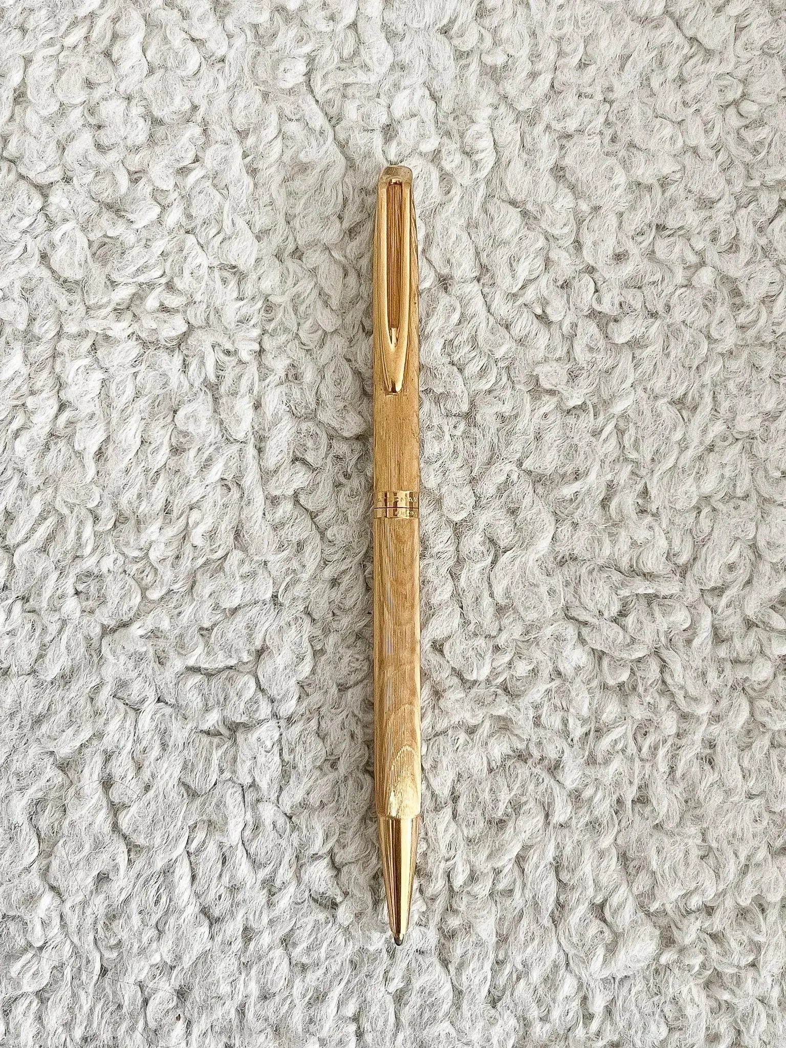 Waterman - Stylo à bille Or Tapissé - 1970s - Atelier Victor Paris - Vintage Watch Shop Dubai