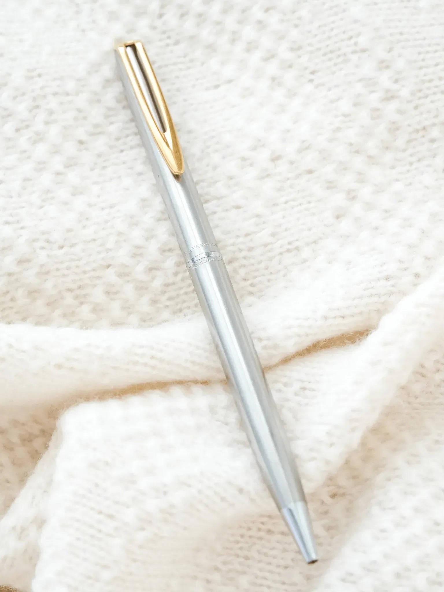 Waterman - Stylo bille Acier Plaqué or - 1980s - Atelier Victor