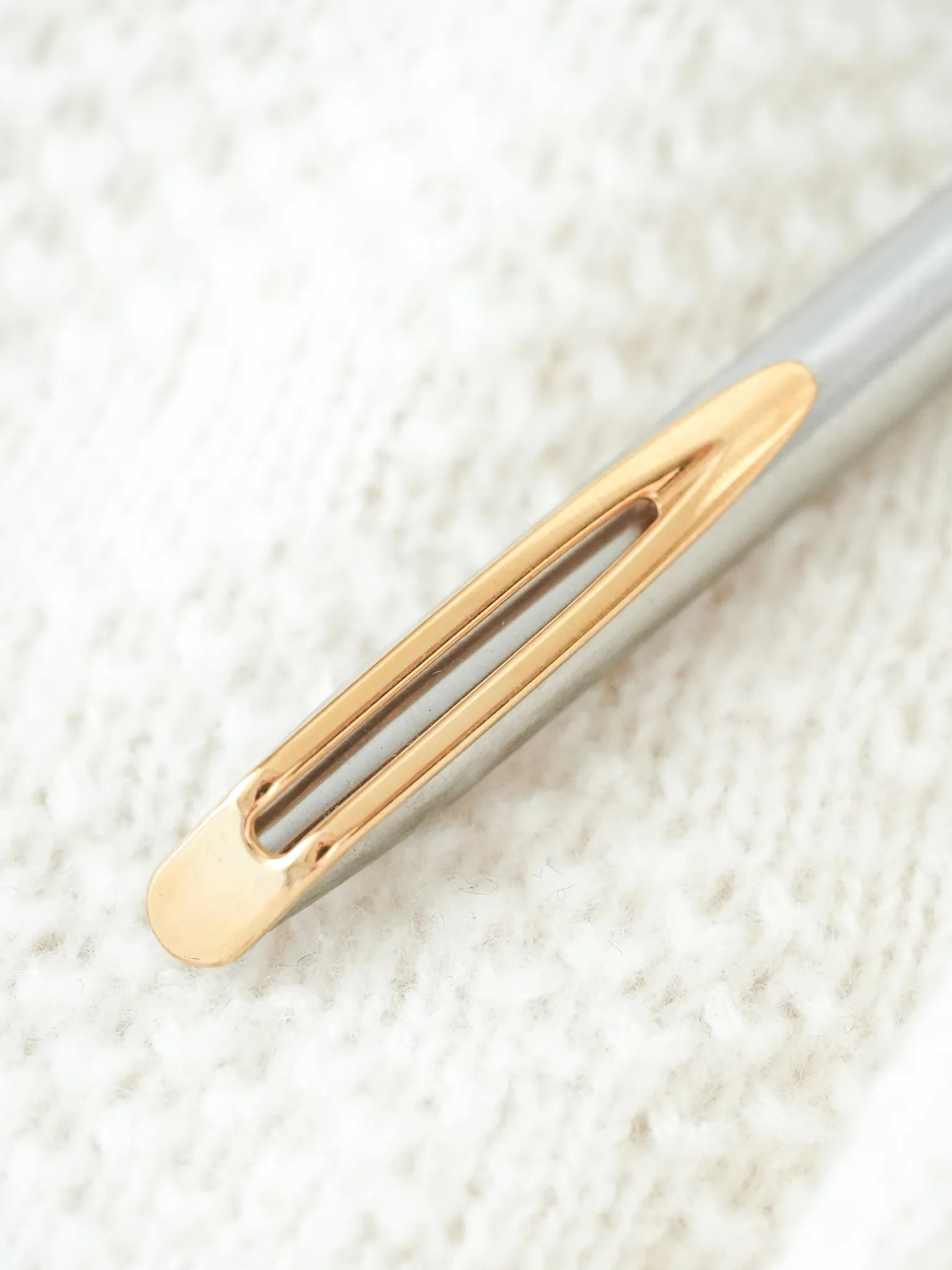 Waterman - Stylo bille Acier Plaqué or - 1980s - Atelier Victor - Vintage Shop
