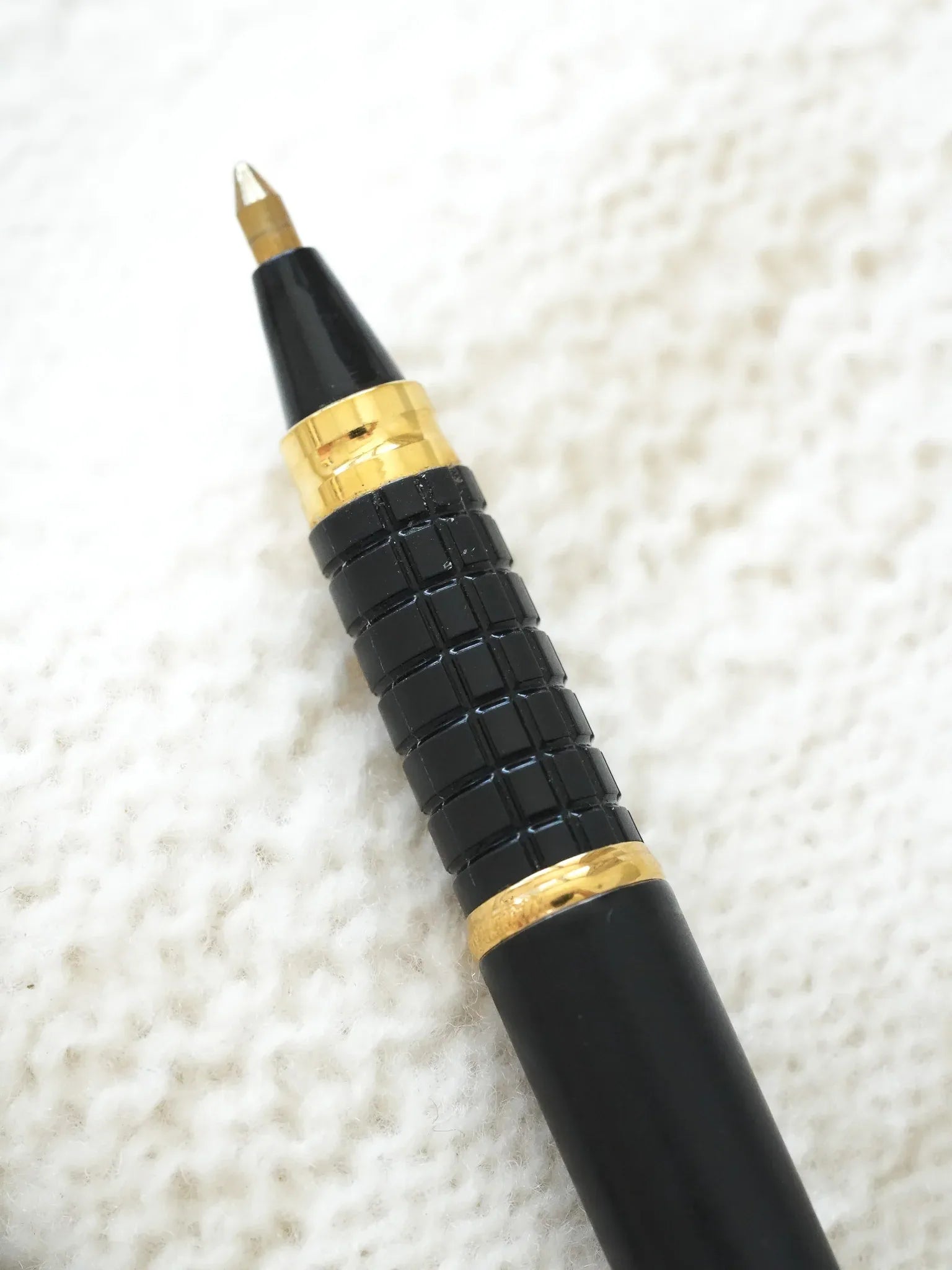 Waterman - Stylo bille Noir plaqué or - 1980s - Atelier Victor