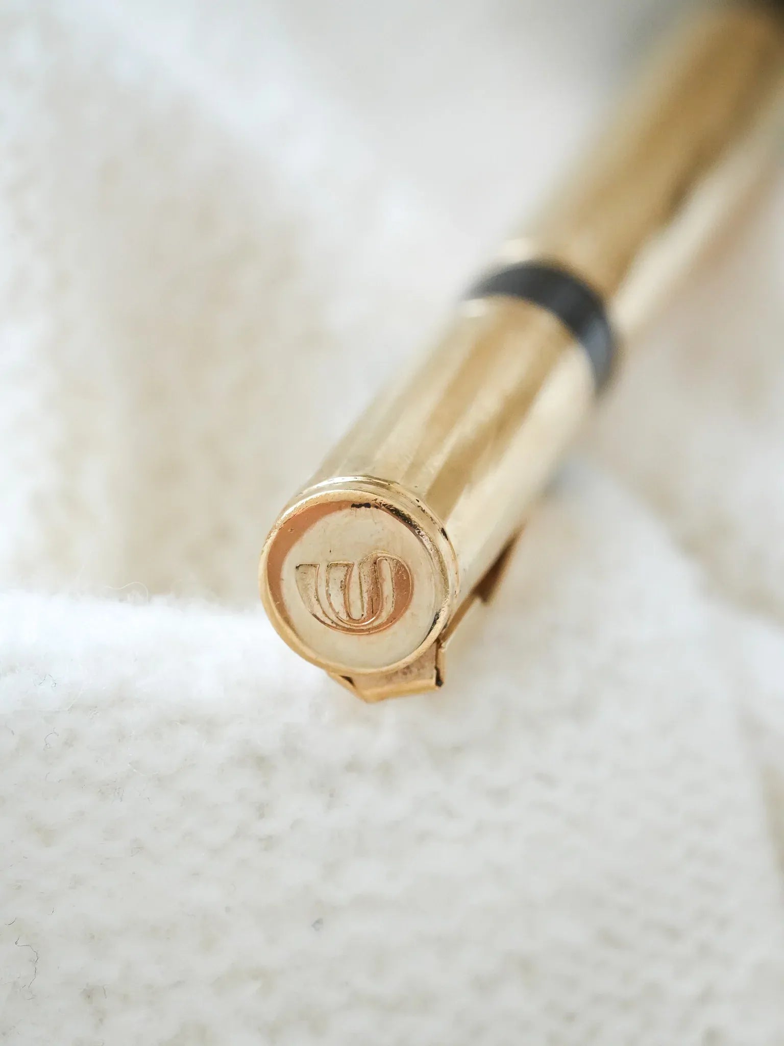 Waterman - Stylo bille Torsade Plaqué or avec écrin - 1970s - Atelier Victor