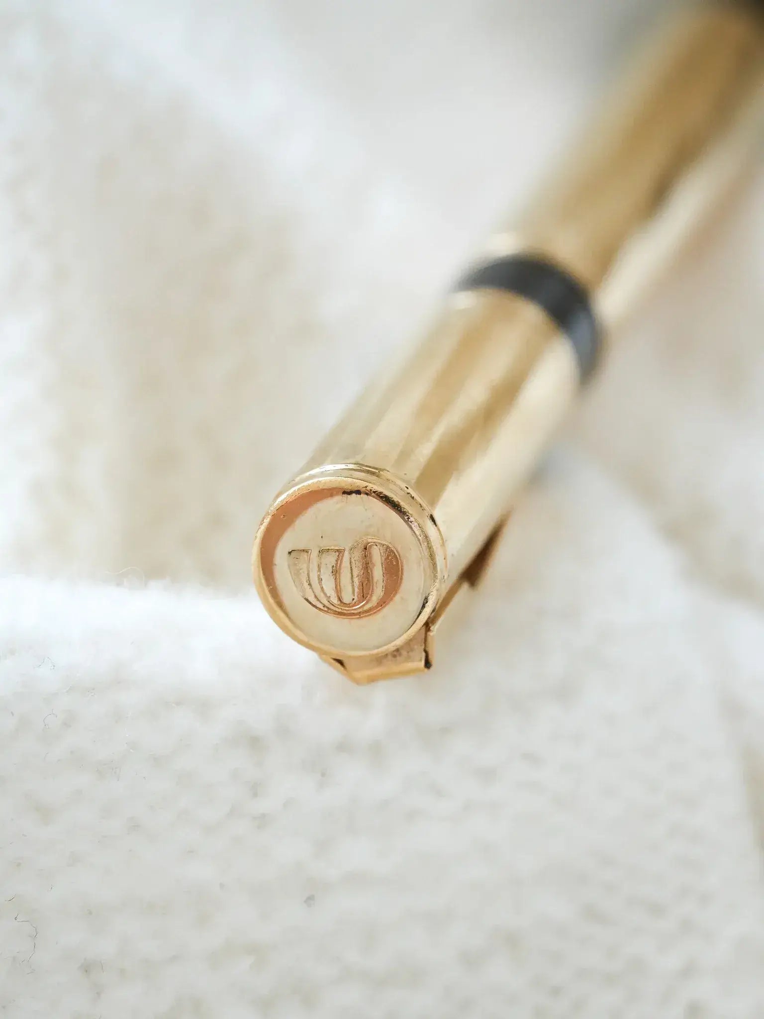 Waterman - Stylo bille Torsade Plaqué or avec écrin - 1970s - Atelier Victor