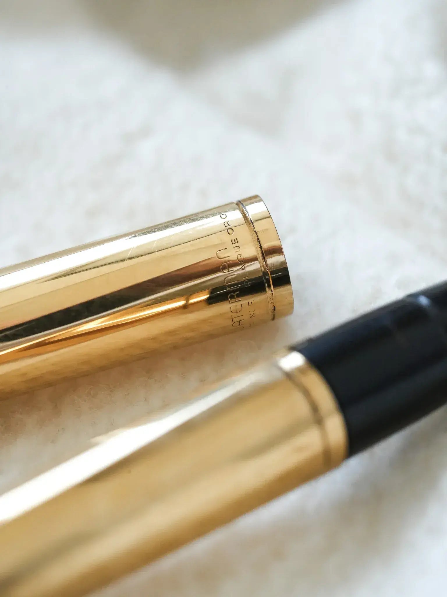 Waterman - Stylo bille Torsade Plaqué or avec écrin - 1970s - Atelier Victor