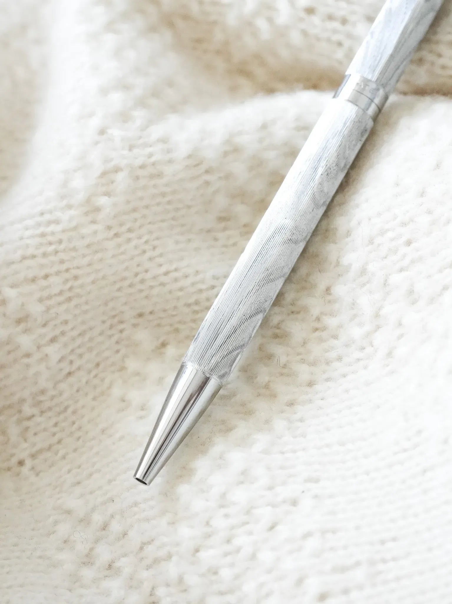 Waterman - Stylo bille tournant acier vagues - 1970s - Atelier Victor