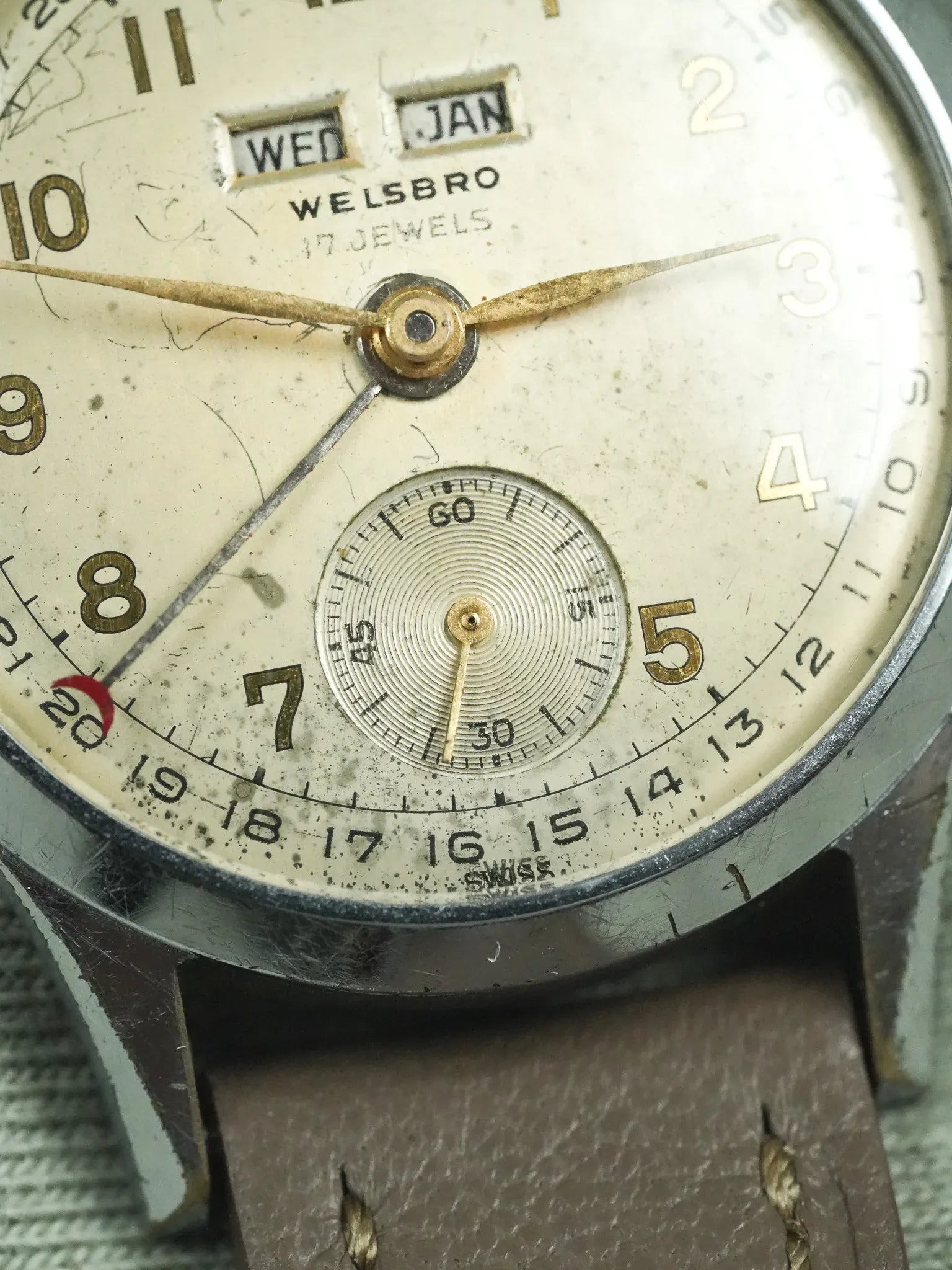 Welsbro - Triple Calendar Patine Crème - 1950s - Atelier Victor