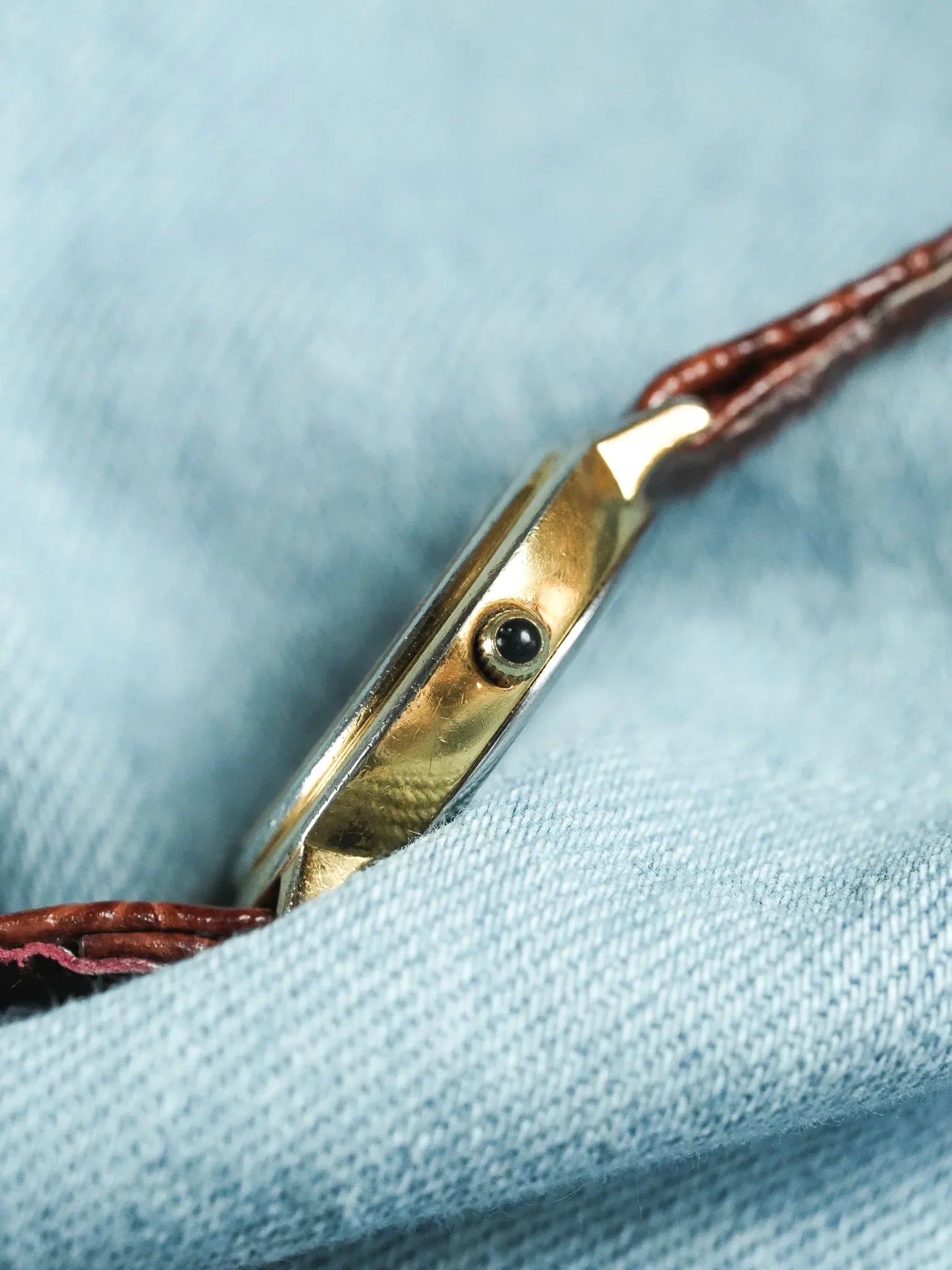 Yema - Acier Or cadran blanc romain or - 1990s - Atelier Victor