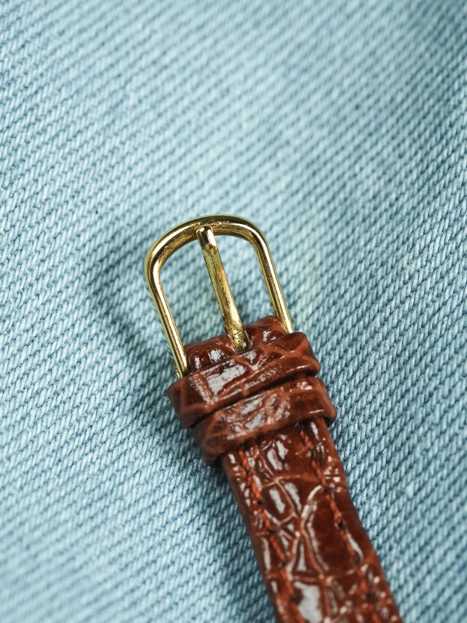Yema - Acier Or cadran blanc romain or - 1990s - Atelier Victor - Vintage Shop
