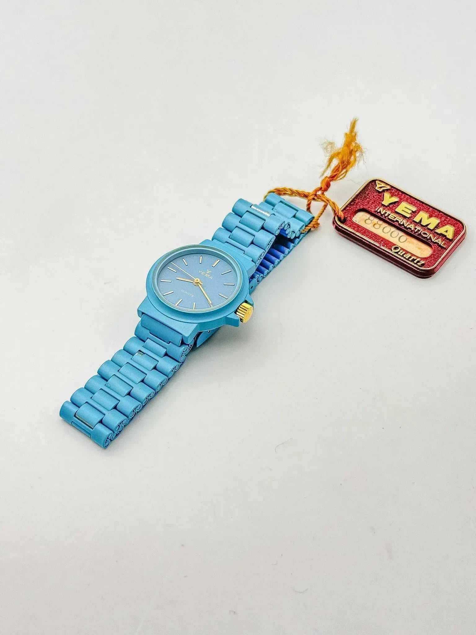 Yema - Bleu ciel couronne dorée - NOS - 1990s - Atelier Victor