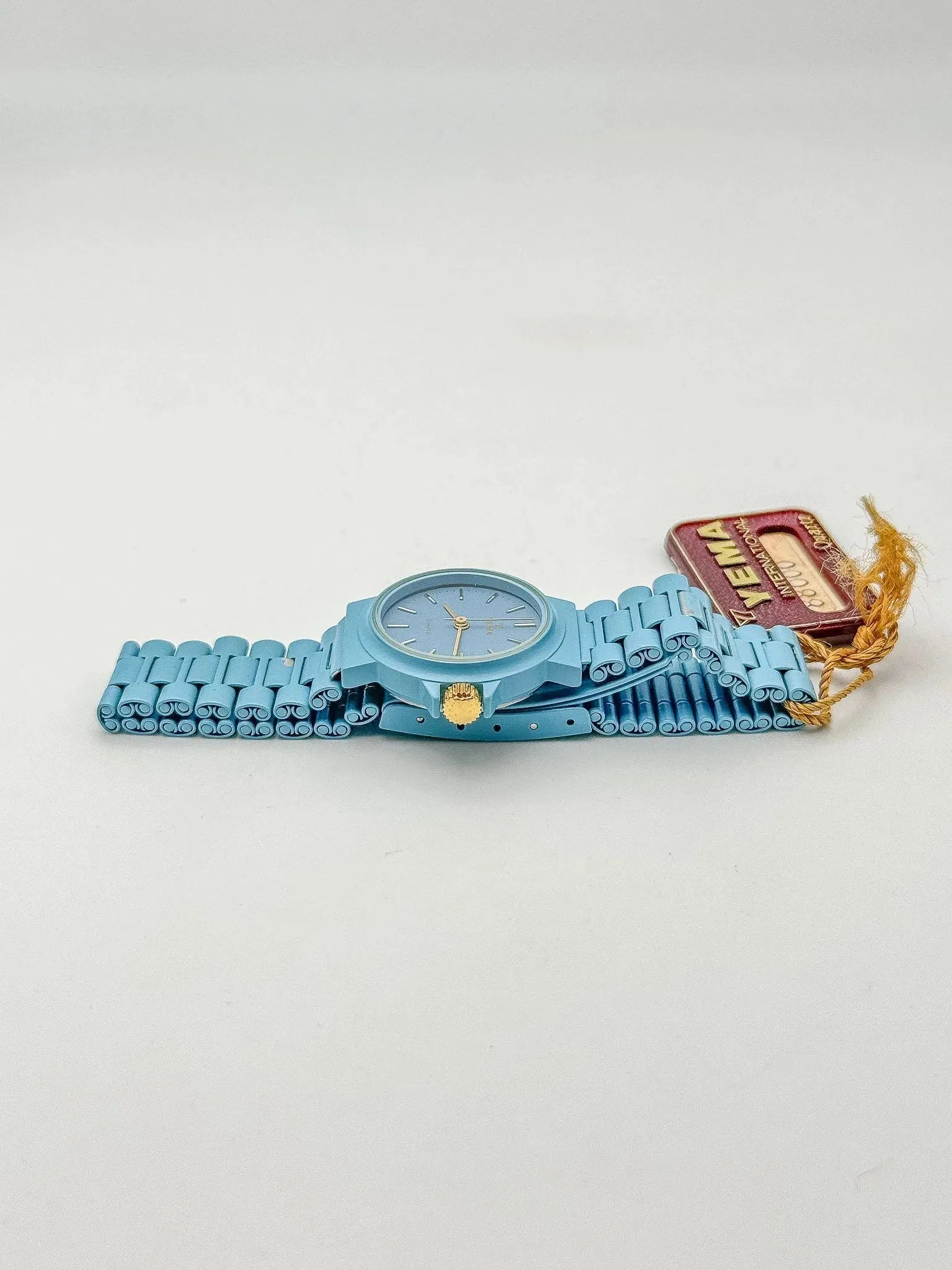 Yema - Bleu ciel couronne dorée - NOS - 1990s - Atelier Victor - Vintage Shop