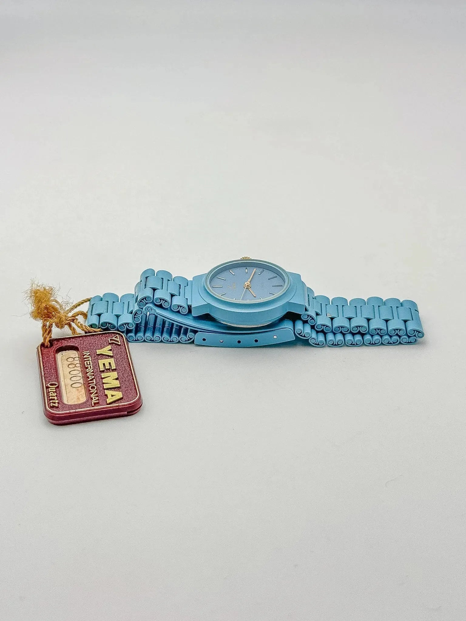 Yema - Bleu ciel couronne dorée - NOS - 1990s - Atelier Victor - Vintage Shop