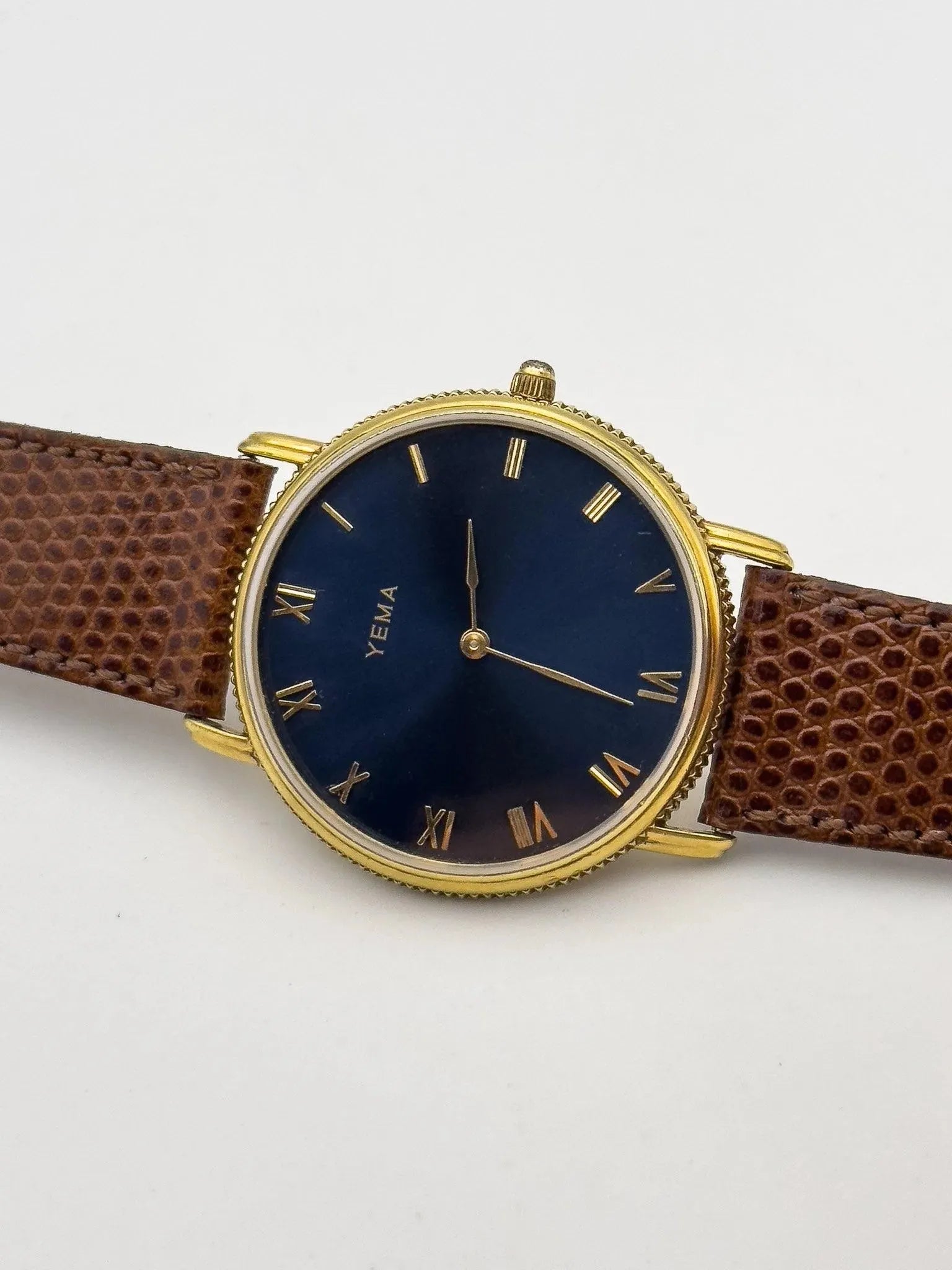 Yema - Blue Cannelé Romain - 1990s - Atelier Victor Paris - Vintage Watch Shop Dubai