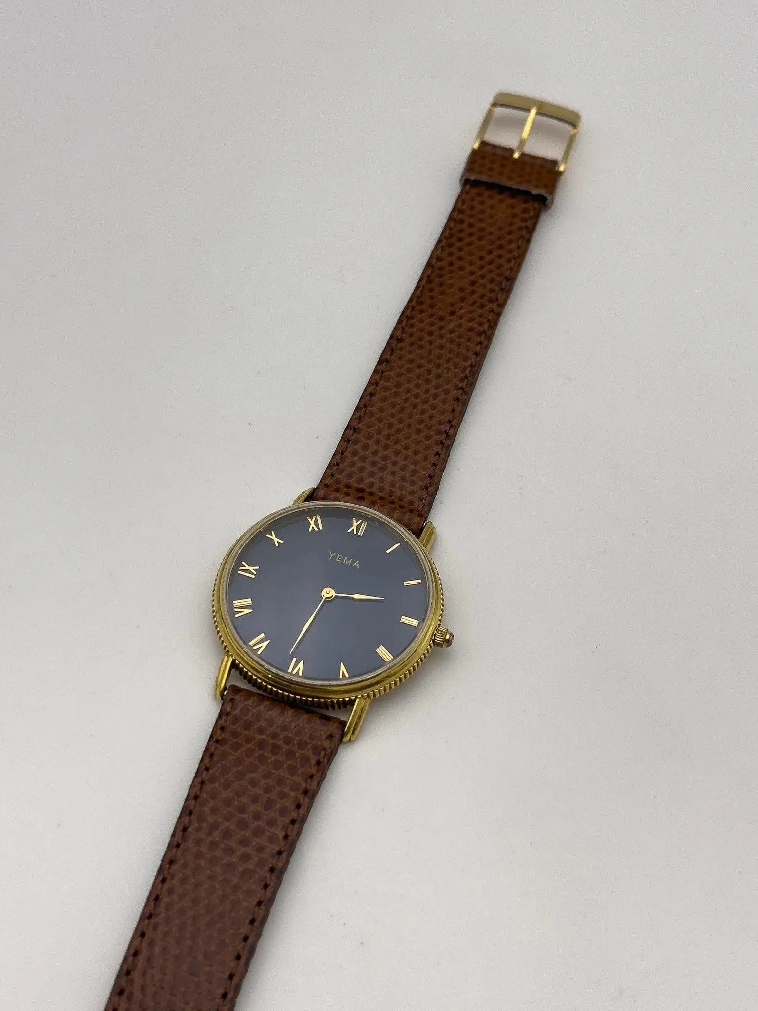 Yema - Blue Cannelé Romain - 1990s - Atelier Victor Paris - Vintage Watch Shop Dubai