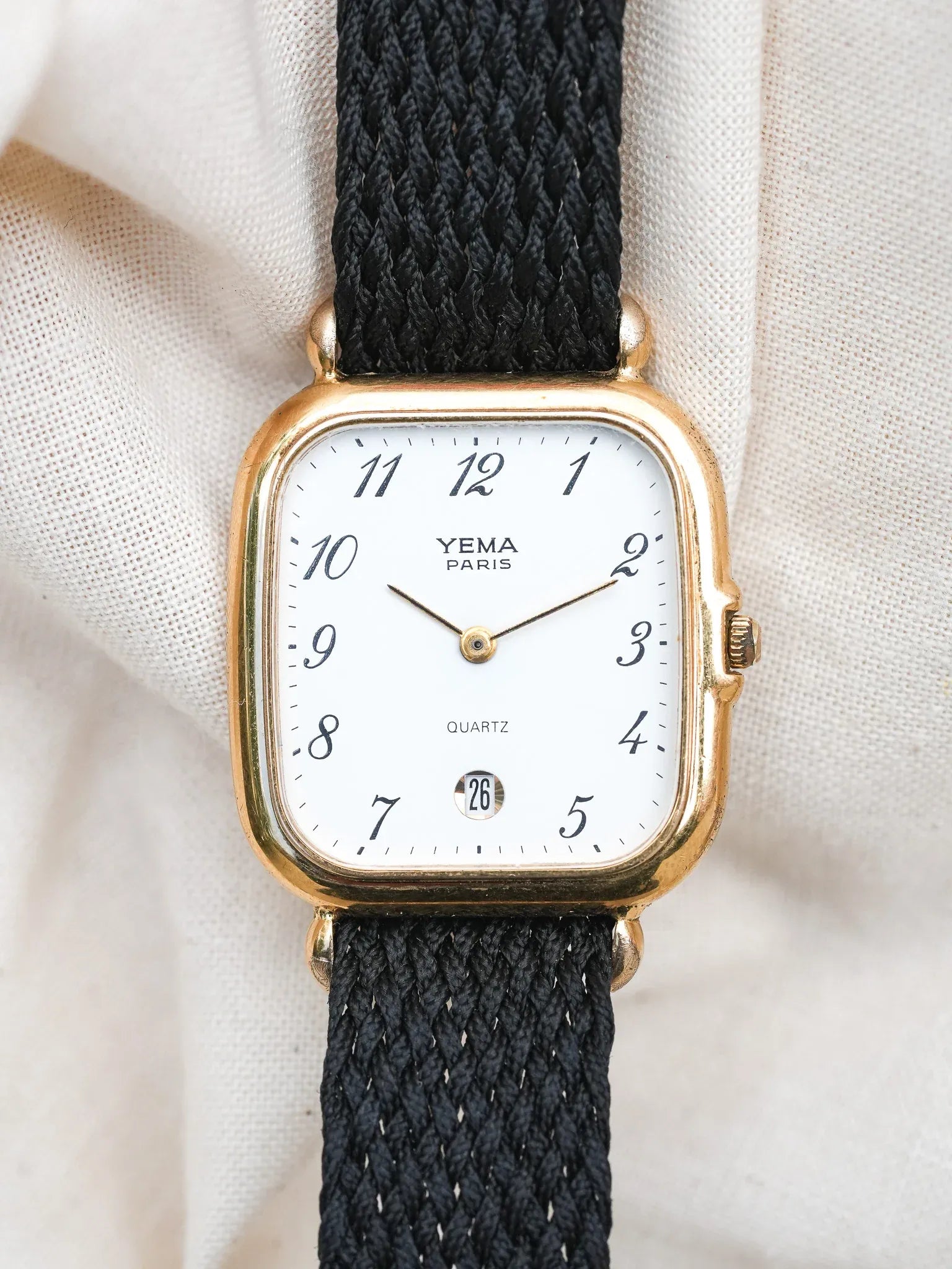 Yema - Chiffres arabes Blanc Date 6h - 1990s - Atelier Victor