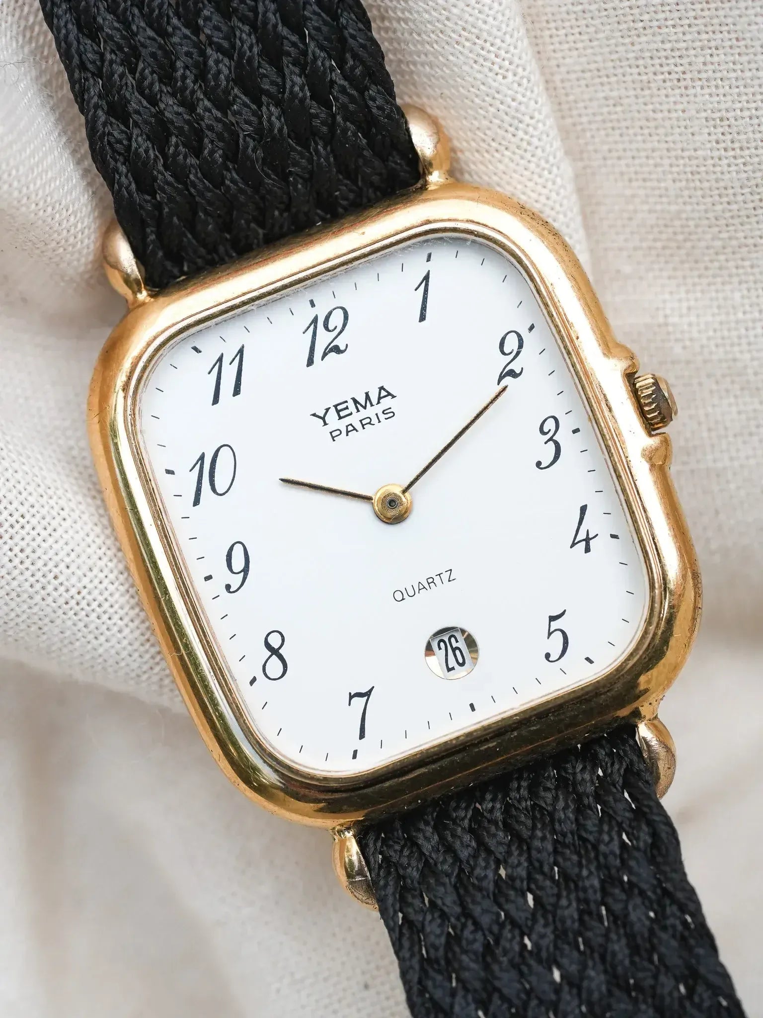 Yema - Chiffres arabes Blanc Date 6h - 1990s - Atelier Victor