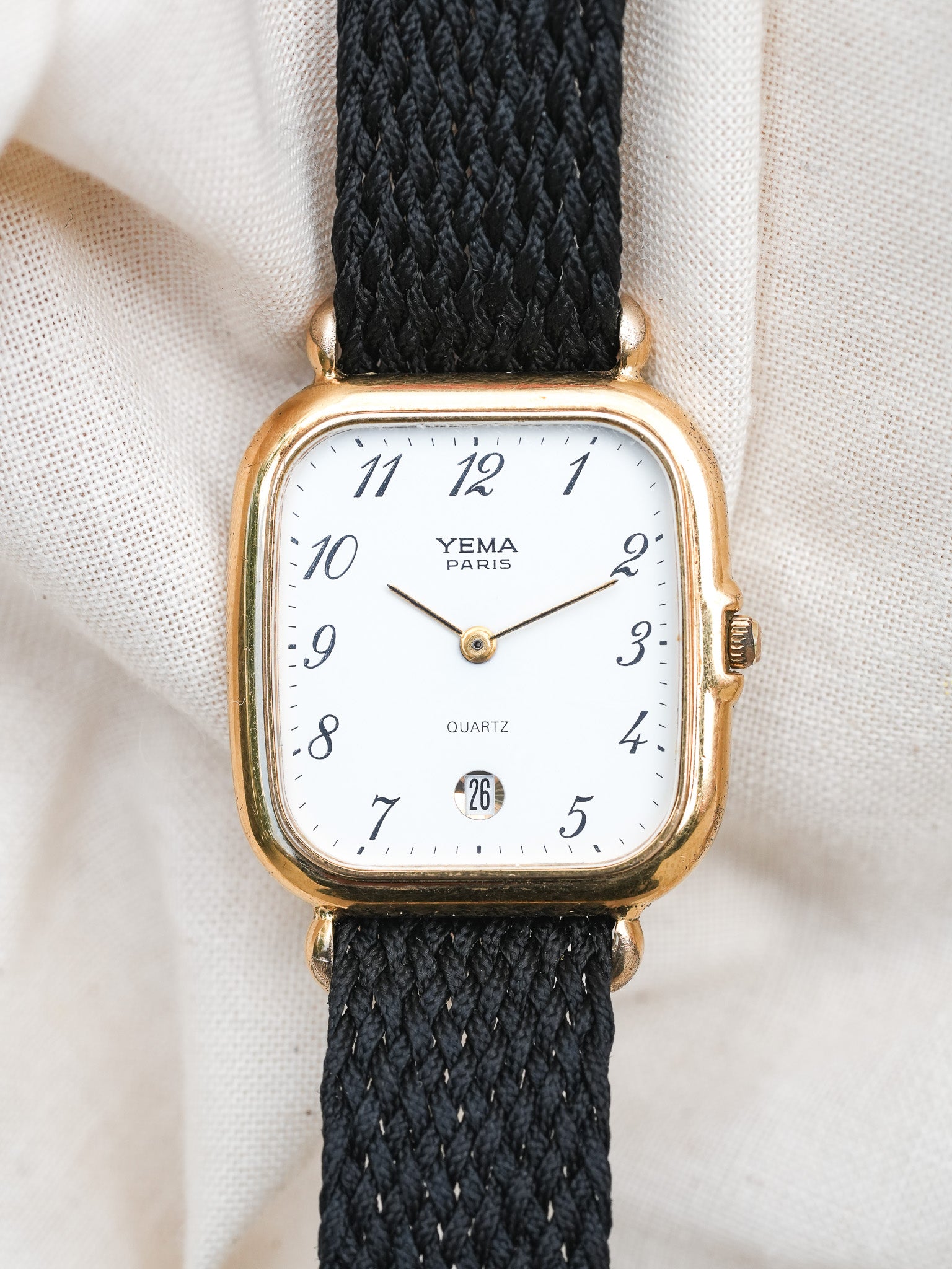 Yema - Chiffres arabes Blanc Date 6h - 1990s - Atelier Victor - Vintage Shop