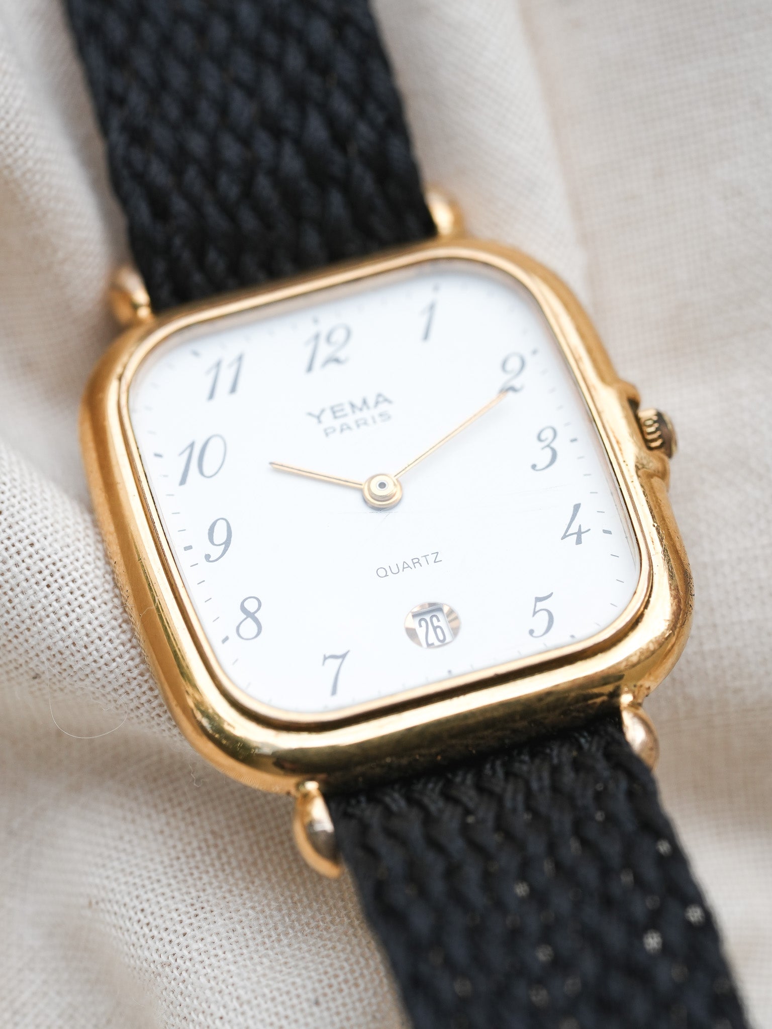 Yema - Chiffres arabes Blanc Date 6h - 1990s - Atelier Victor - Vintage Shop