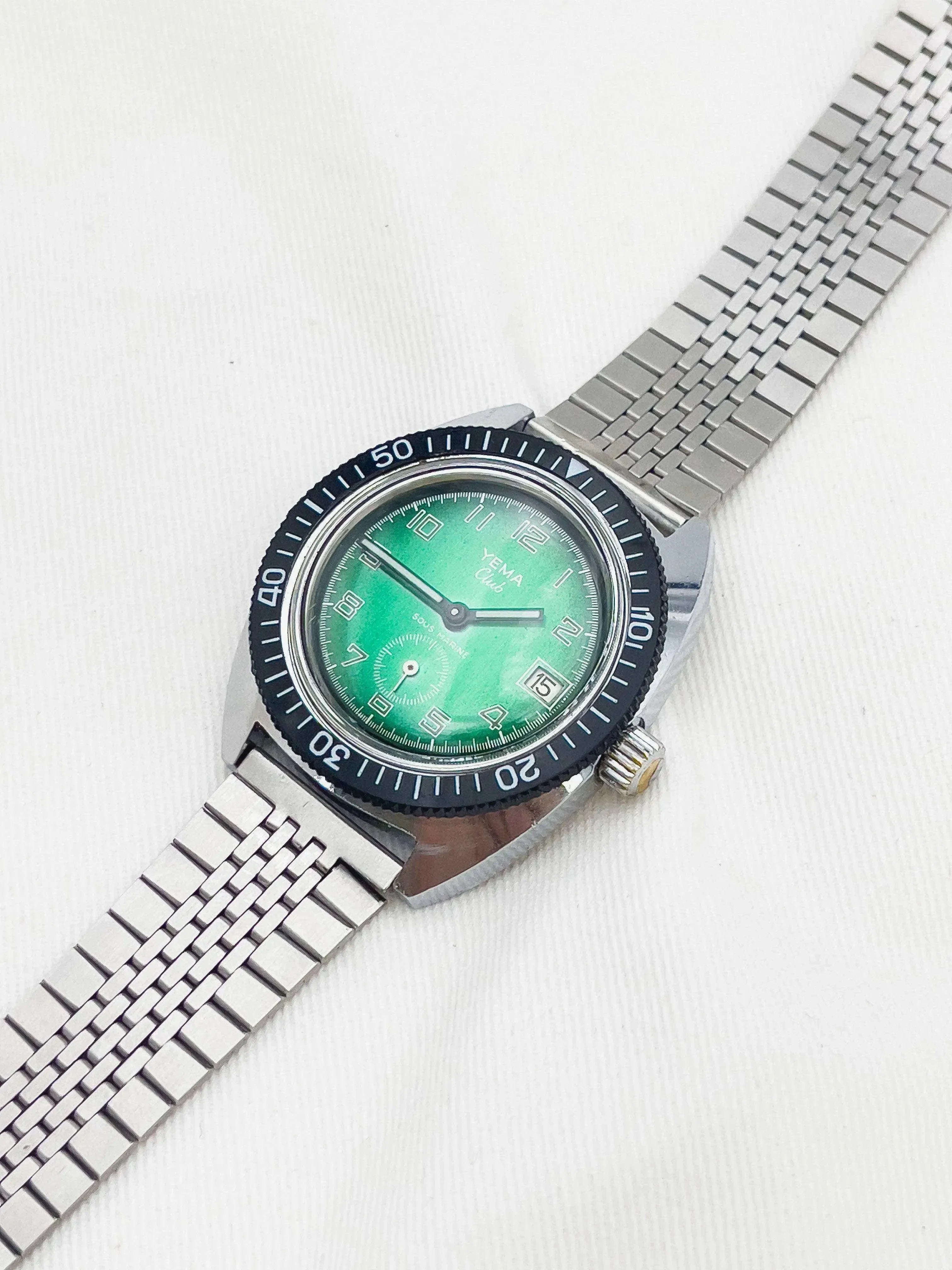 Yema - Club Sous-Marine Green Dial - 1960s - Atelier Victor - Vintage Shop