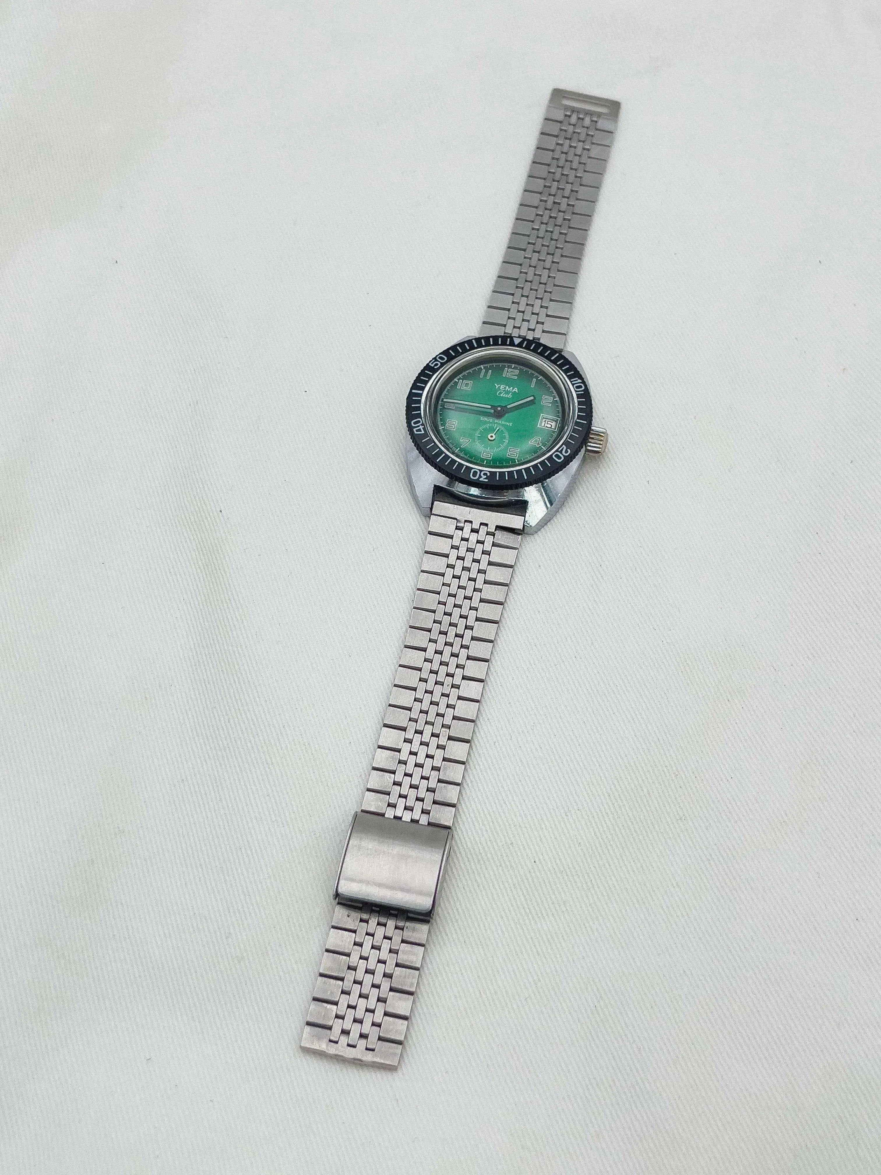 Yema - Club Sous-Marine Green Dial - 1960s - Atelier Victor - Vintage Shop