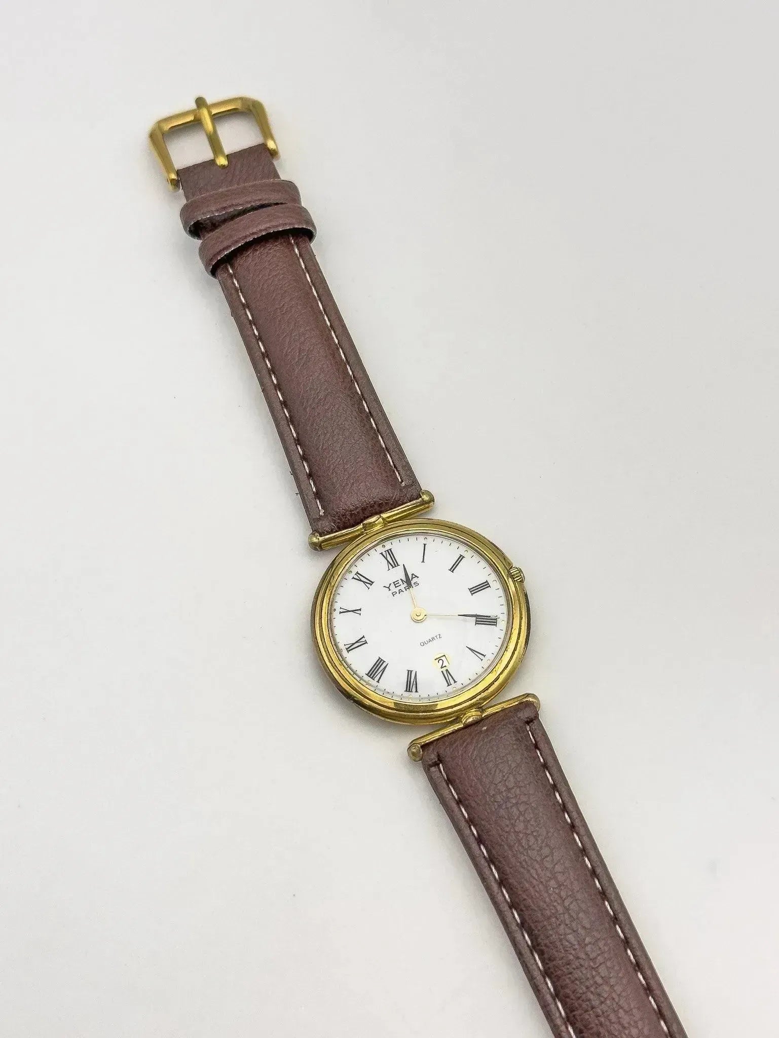 Yema - Cornes Centrales Boitier Plaqué or Romain - 1990s - Atelier Victor