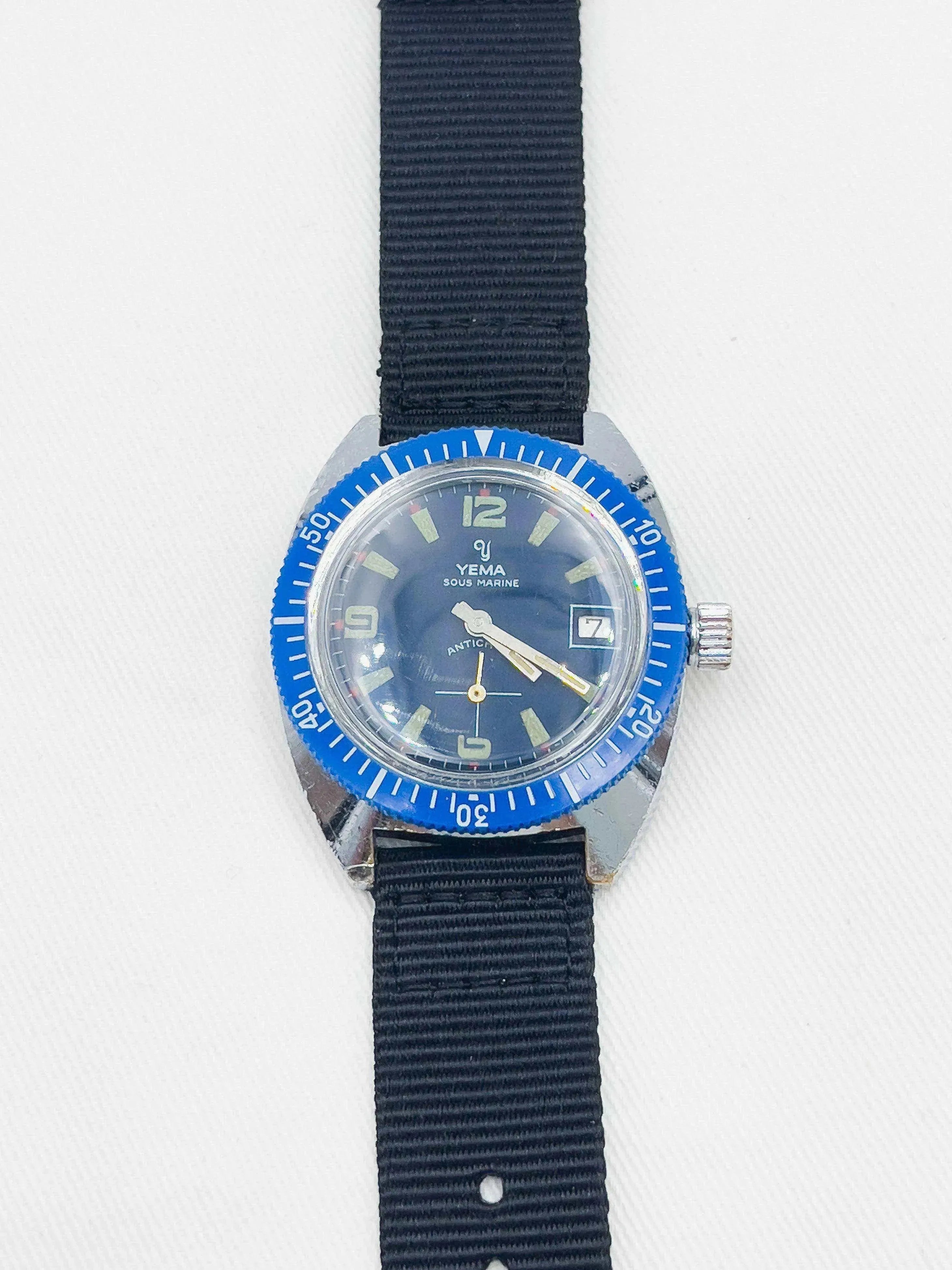 Yema - Diver Blue Nato- 1960s - Atelier Victor Paris - Vintage Watch Shop Dubai