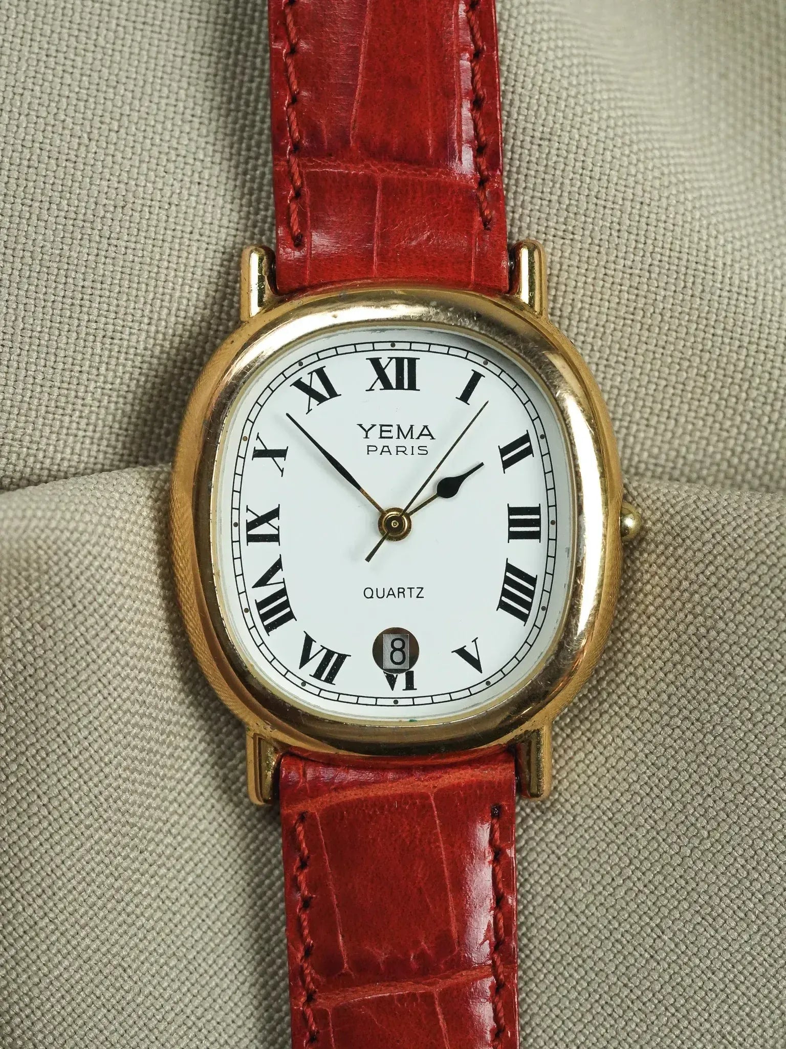 Yema - Elipse Date 6h Cadran blanc #2 - 1990s - Atelier Victor